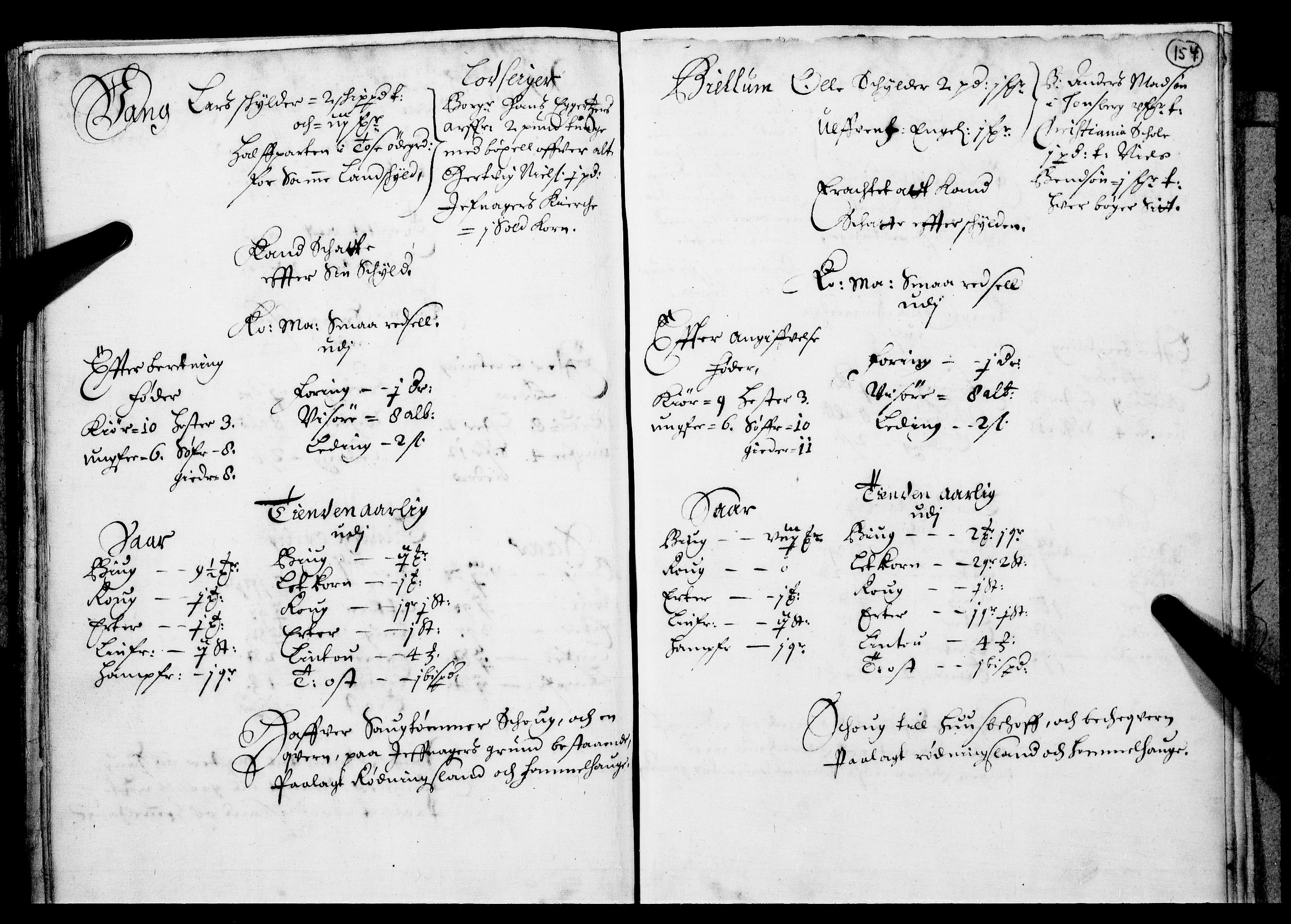 Rentekammeret inntil 1814, Realistisk ordnet avdeling, AV/RA-EA-4070/N/Nb/Nba/L0016: Hadeland og Valdres fogderi, 1. del, 1667, s. 153b-154a