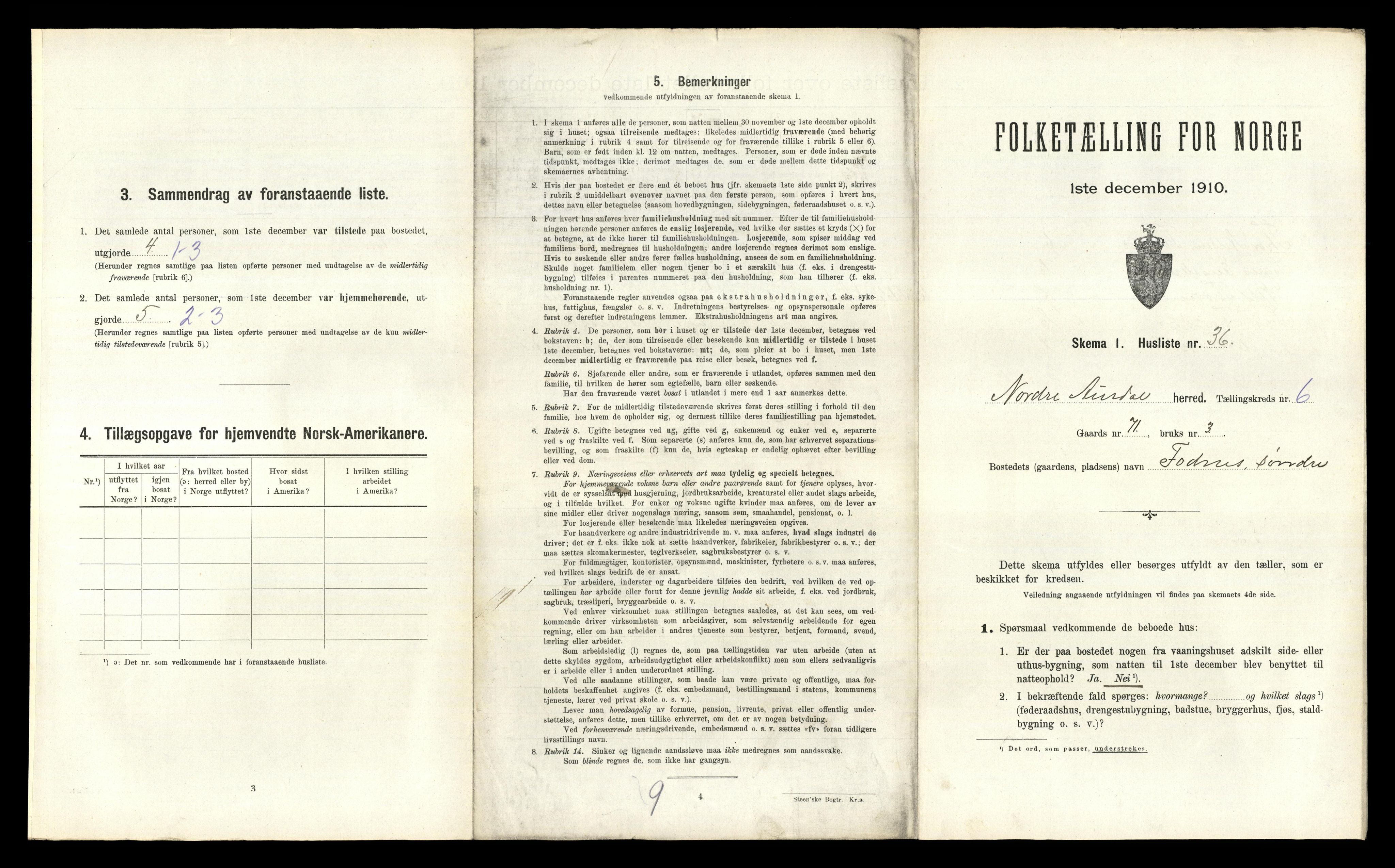 RA, Folketelling 1910 for 0542 Nord-Aurdal herred, 1910, s. 945