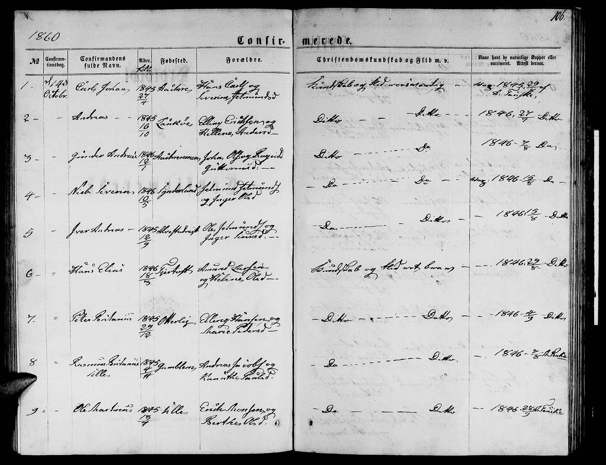 Ministerialprotokoller, klokkerbøker og fødselsregistre - Møre og Romsdal, AV/SAT-A-1454/536/L0508: Klokkerbok nr. 536C03, 1860-1870, s. 106