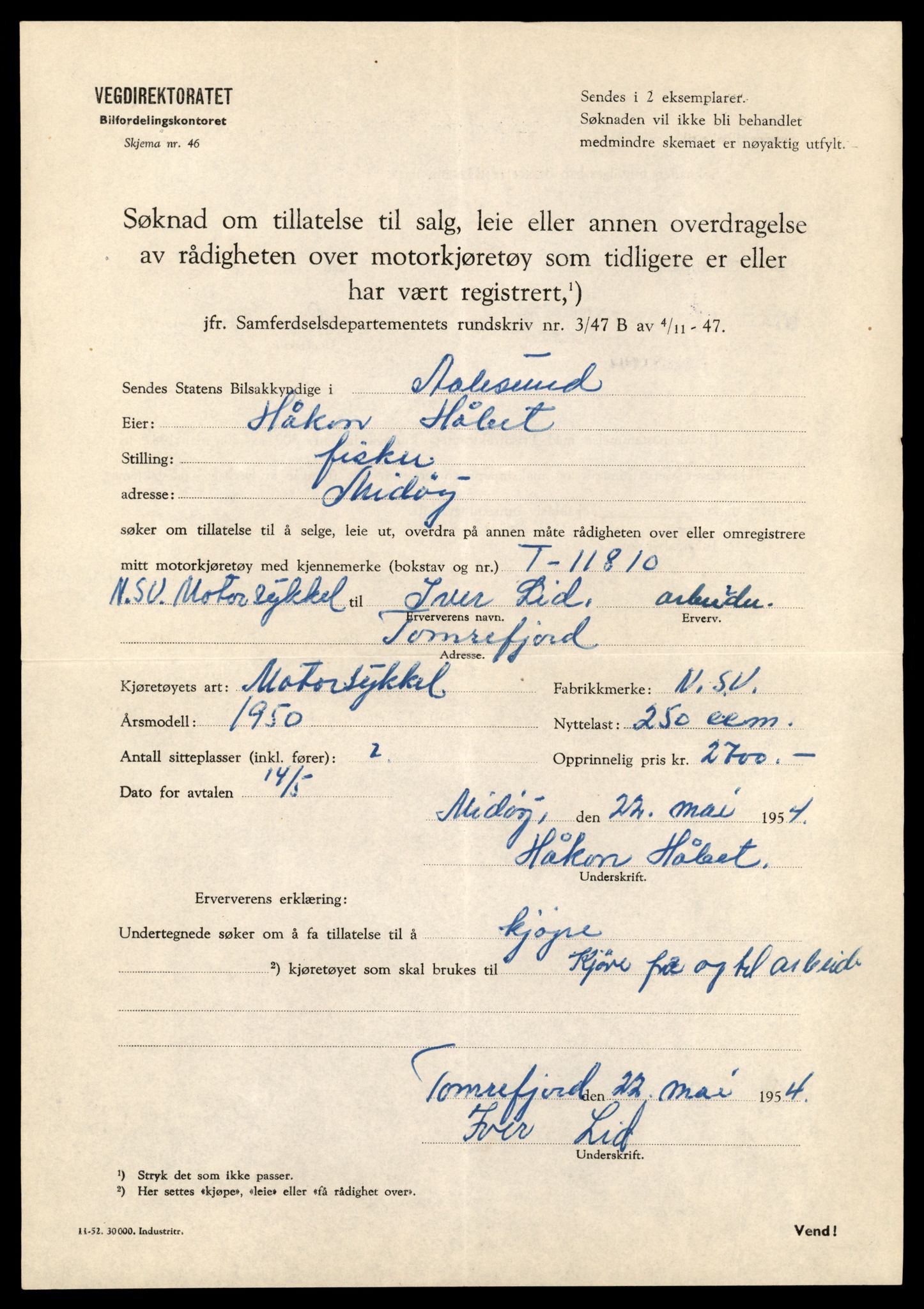 Møre og Romsdal vegkontor - Ålesund trafikkstasjon, AV/SAT-A-4099/F/Fe/L0031: Registreringskort for kjøretøy T 11800 - T 11996, 1927-1998, s. 227