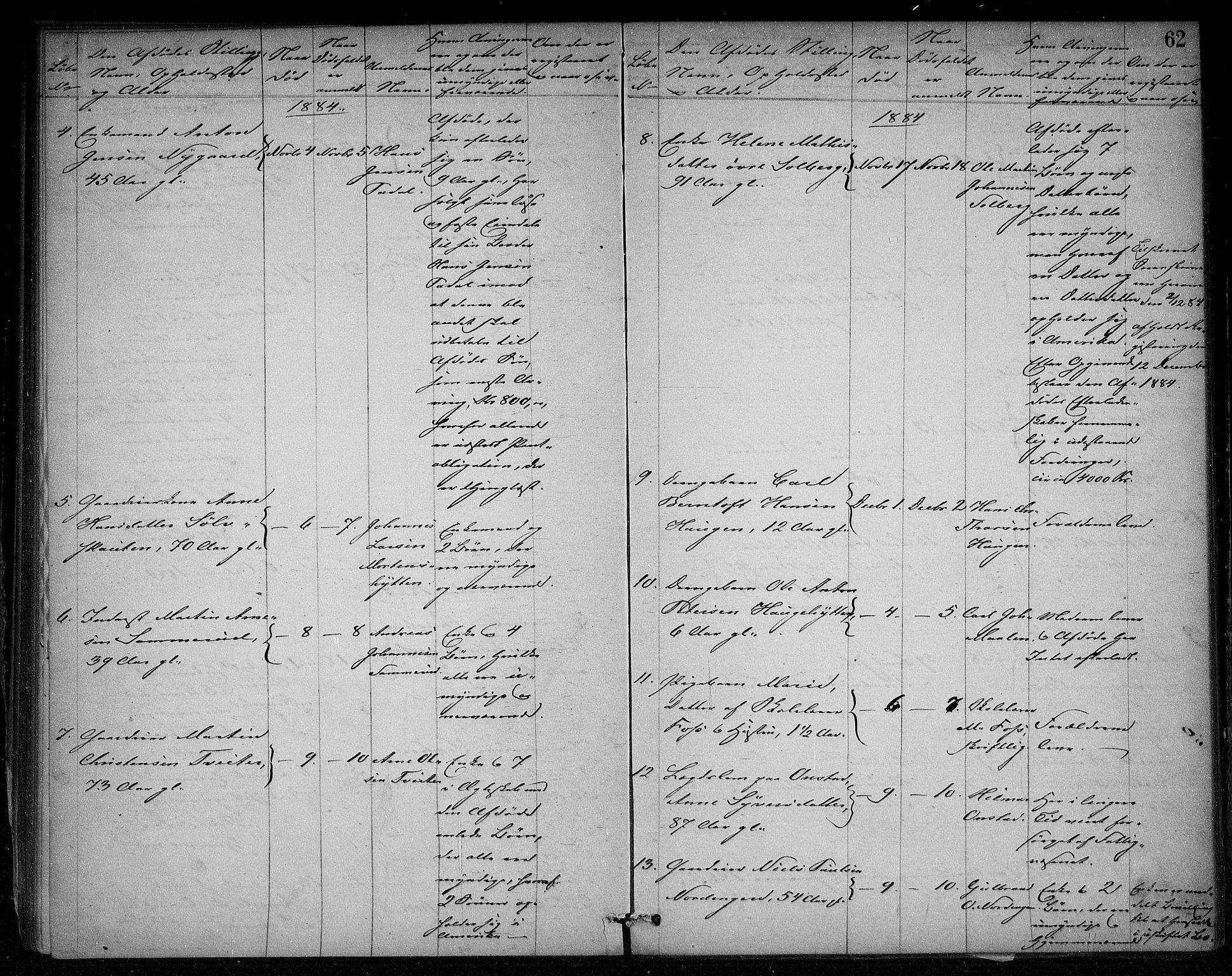 Skiptvet lensmannskontor, AV/SAO-A-10080/H/Ha/L0002: Dødsanmeldelsesprotokoll, 1868-1896, s. 61b-62a