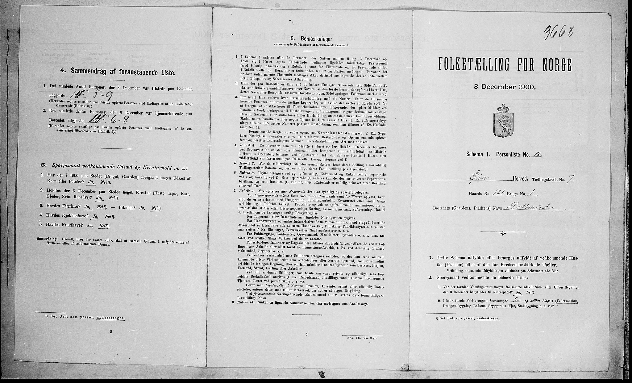 SAH, Folketelling 1900 for 0521 Øyer herred, 1900, s. 933