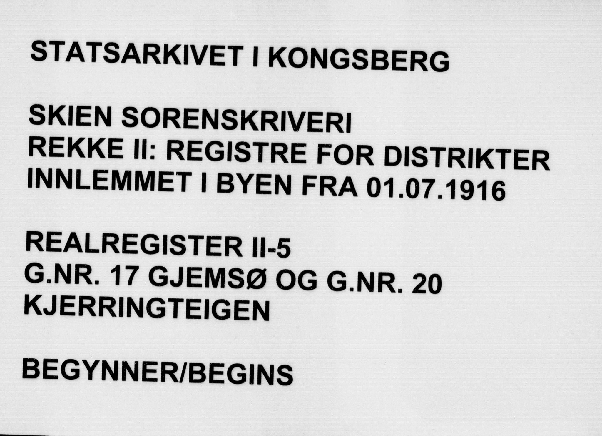 Skien sorenskriveri, SAKO/A-225/G/Gb/Gbb/L0005: Panteregister nr. II 5