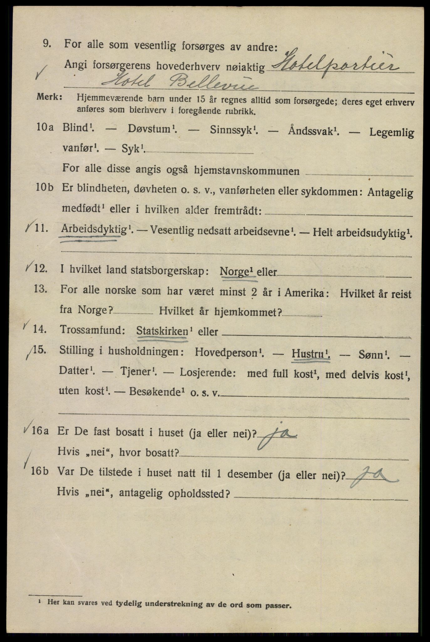 SAO, Folketelling 1920 for 0301 Kristiania kjøpstad, 1920, s. 351176