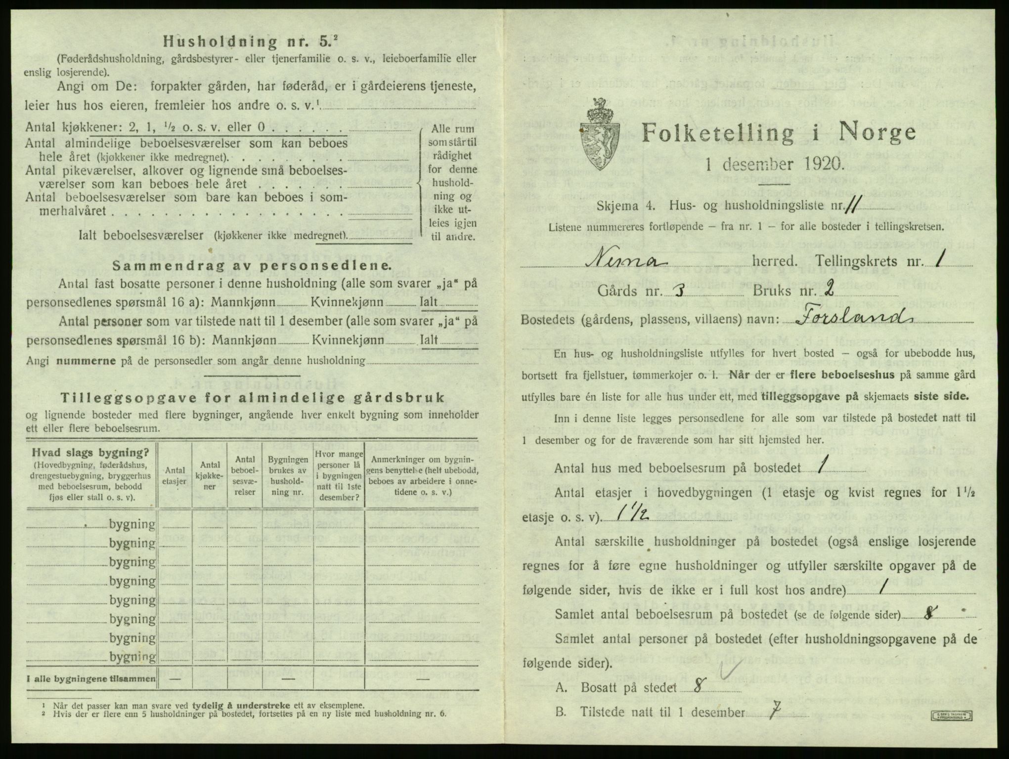 SAT, Folketelling 1920 for 1828 Nesna herred, 1920, s. 55