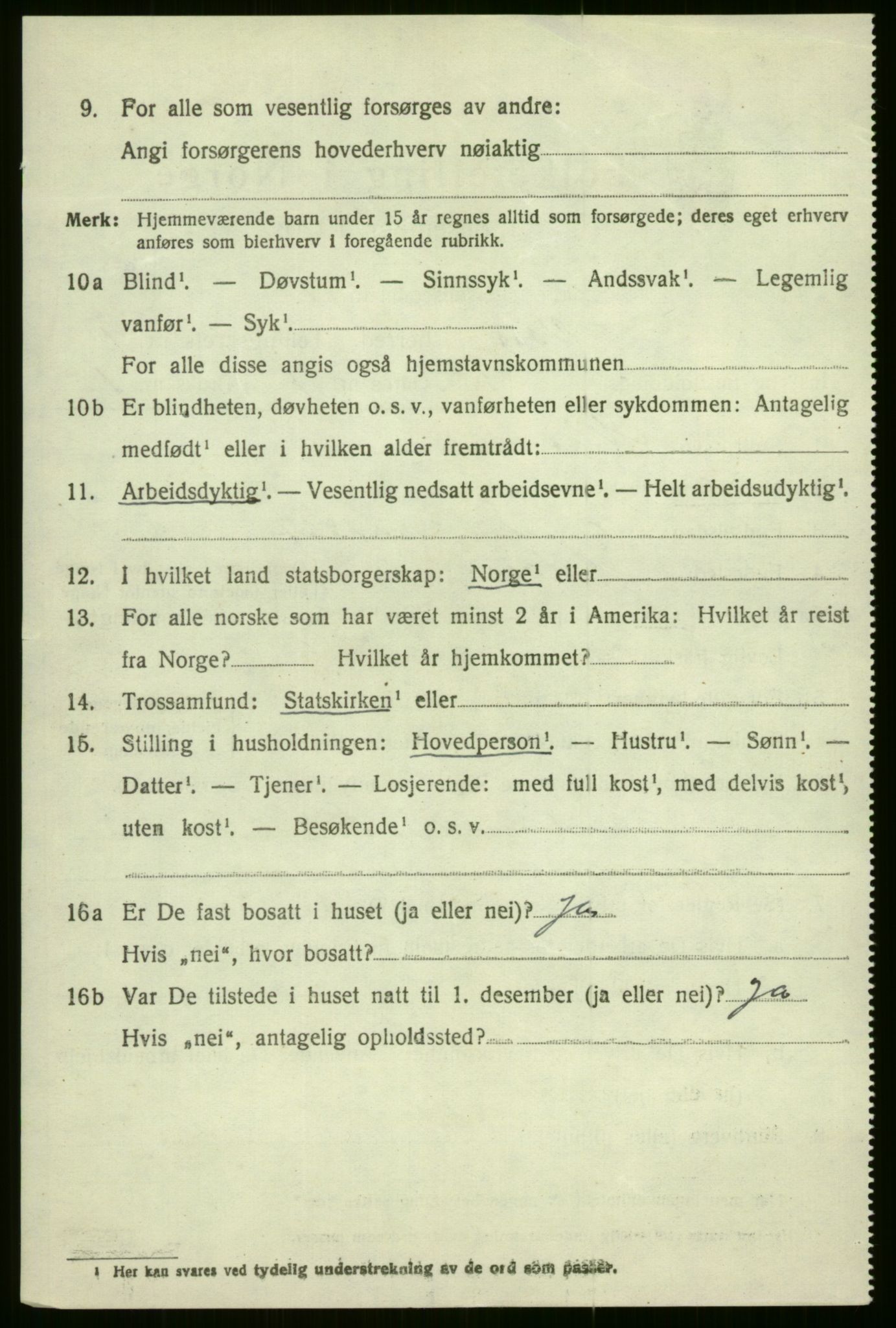 SAB, Folketelling 1920 for 1235 Voss herred, 1920, s. 2810