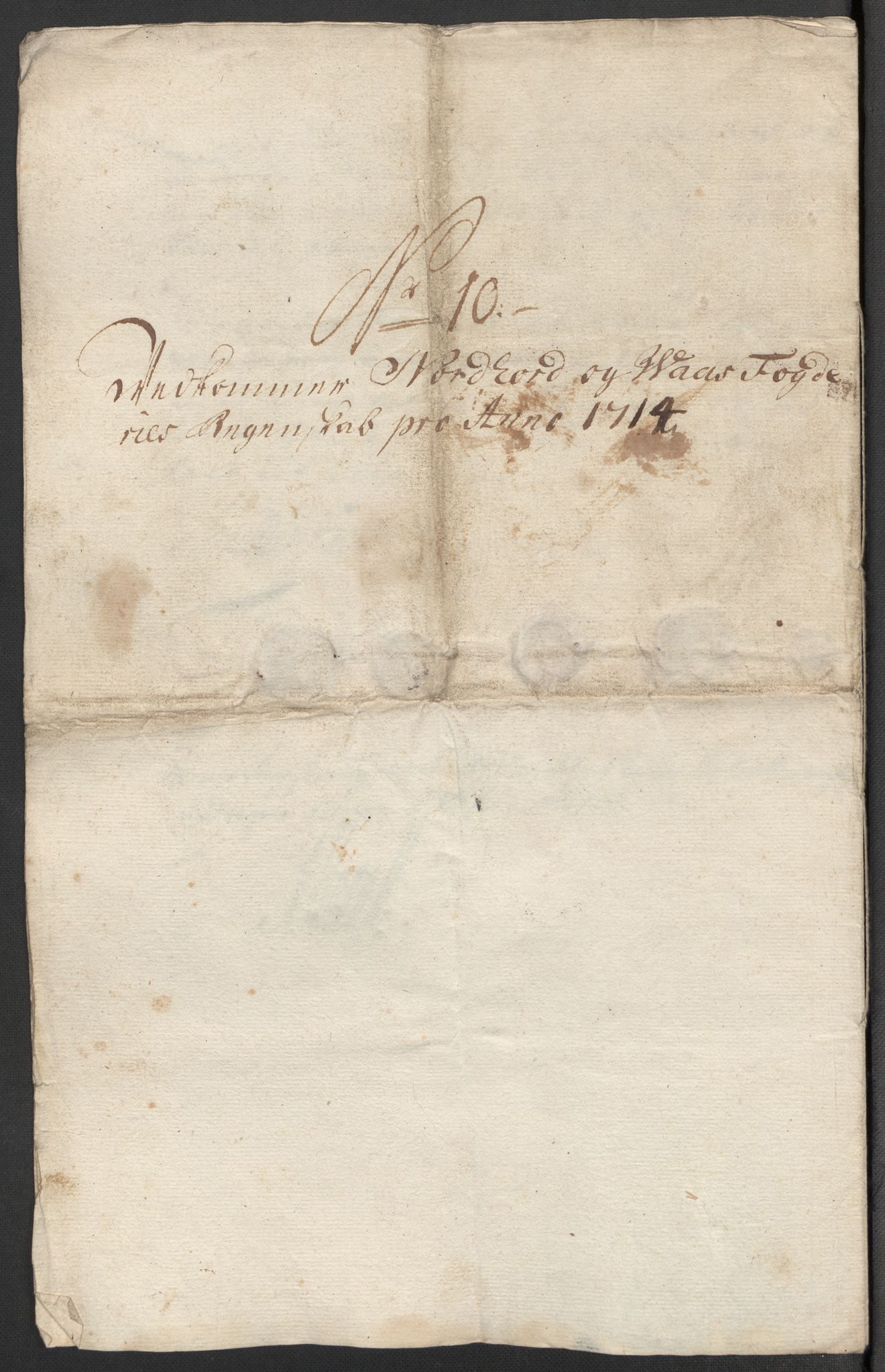 Rentekammeret inntil 1814, Reviderte regnskaper, Fogderegnskap, AV/RA-EA-4092/R51/L3197: Fogderegnskap Nordhordland og Voss, 1714, s. 243