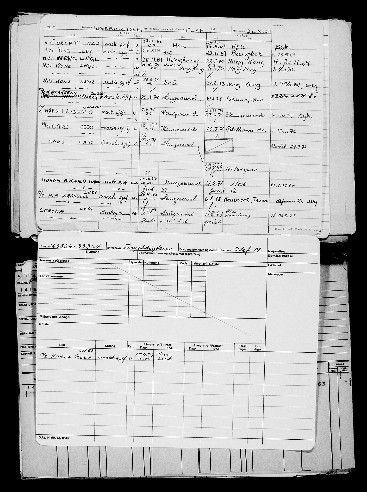 Direktoratet for sjømenn, AV/RA-S-3545/G/Gb/L0235: Hovedkort, 1924, s. 299