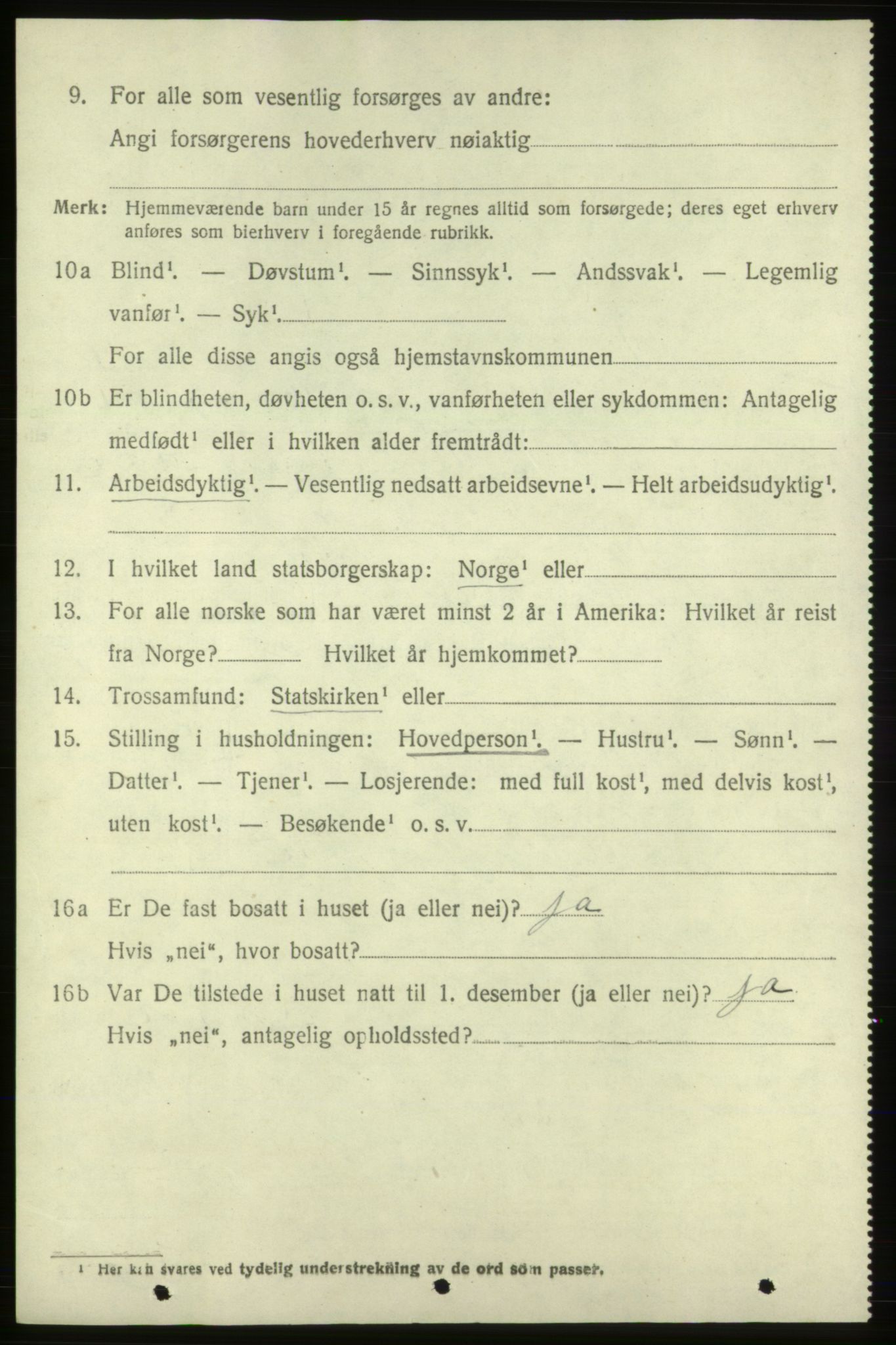 SAB, Folketelling 1920 for 1212 Skånevik herred, 1920, s. 3160