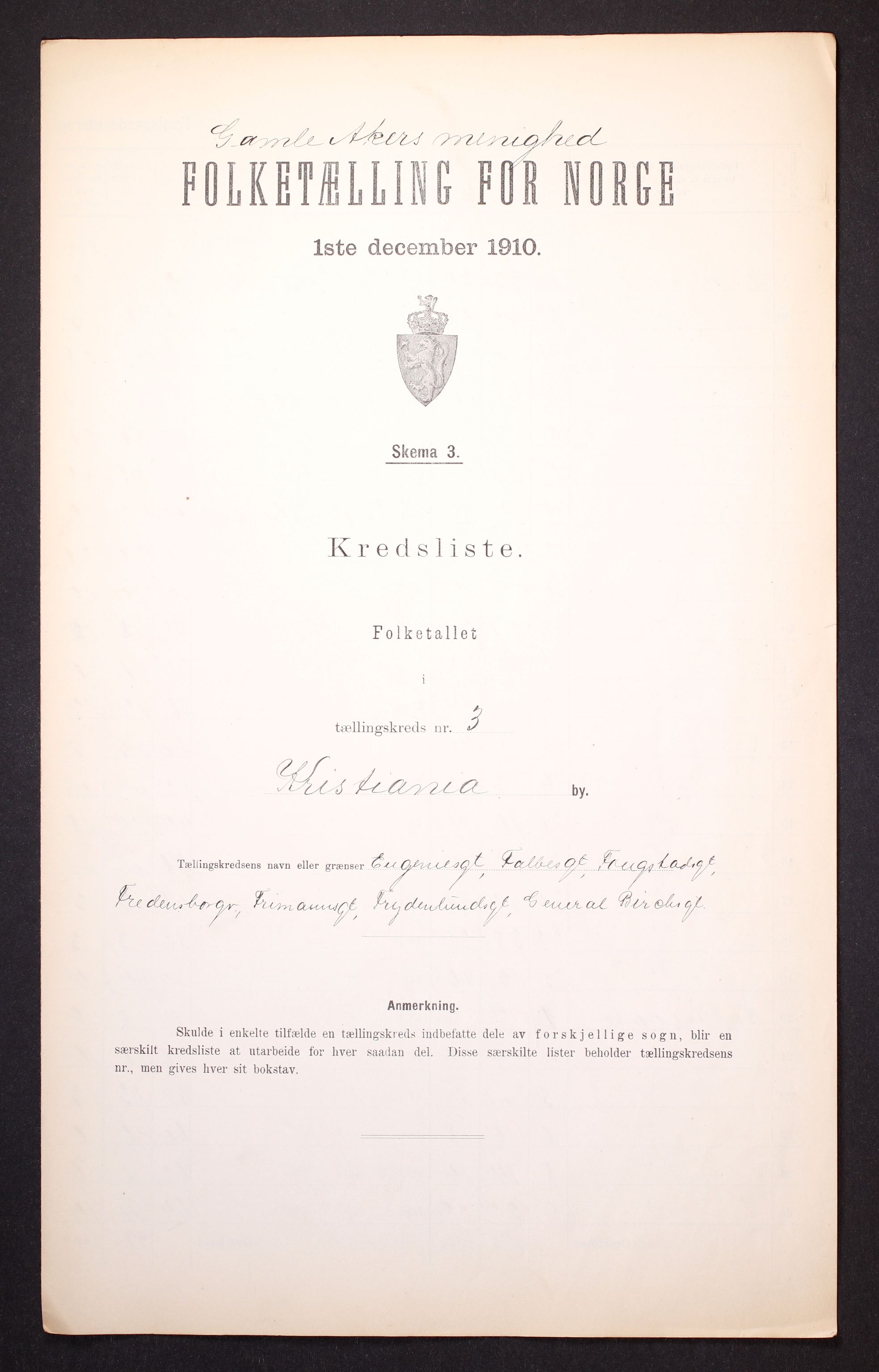 RA, Folketelling 1910 for 0301 Kristiania kjøpstad, 1910, s. 349