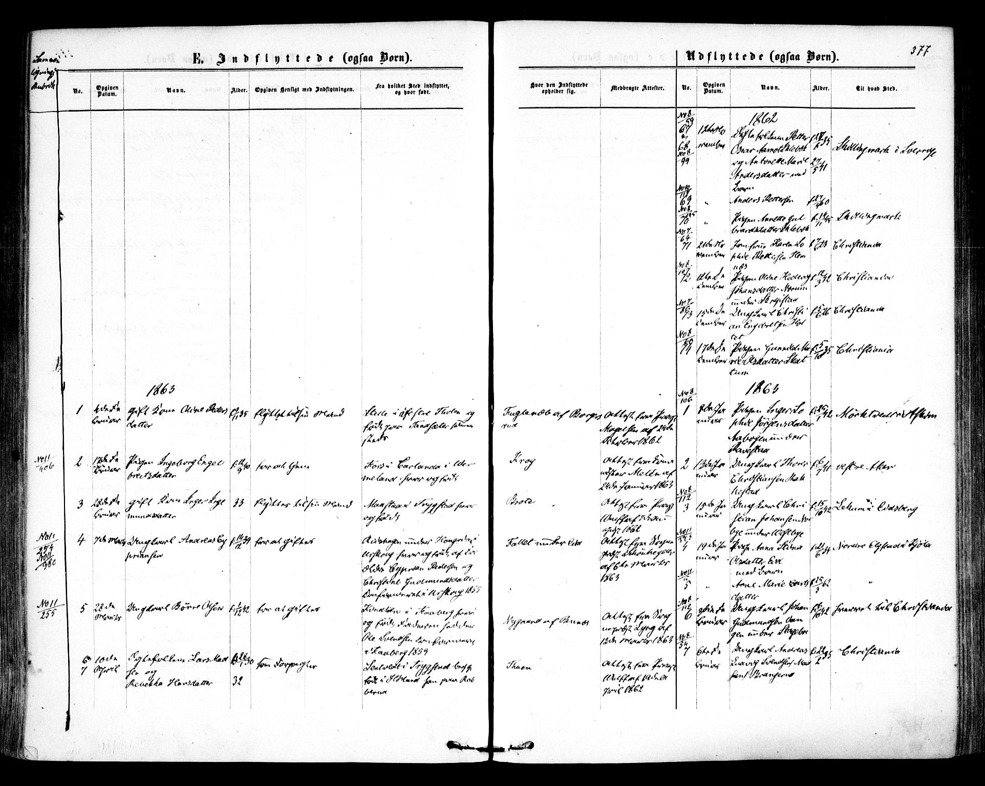 Høland prestekontor Kirkebøker, SAO/A-10346a/F/Fa/L0011: Ministerialbok nr. I 11, 1862-1869, s. 377