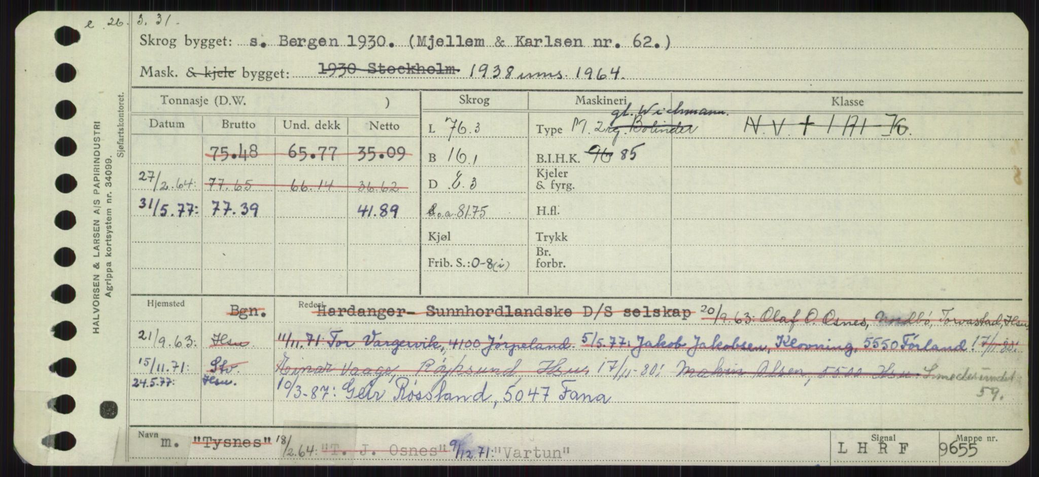 Sjøfartsdirektoratet med forløpere, Skipsmålingen, RA/S-1627/H/Ha/L0006/0002: Fartøy, Sver-Å / Fartøy, U-Å, s. 171