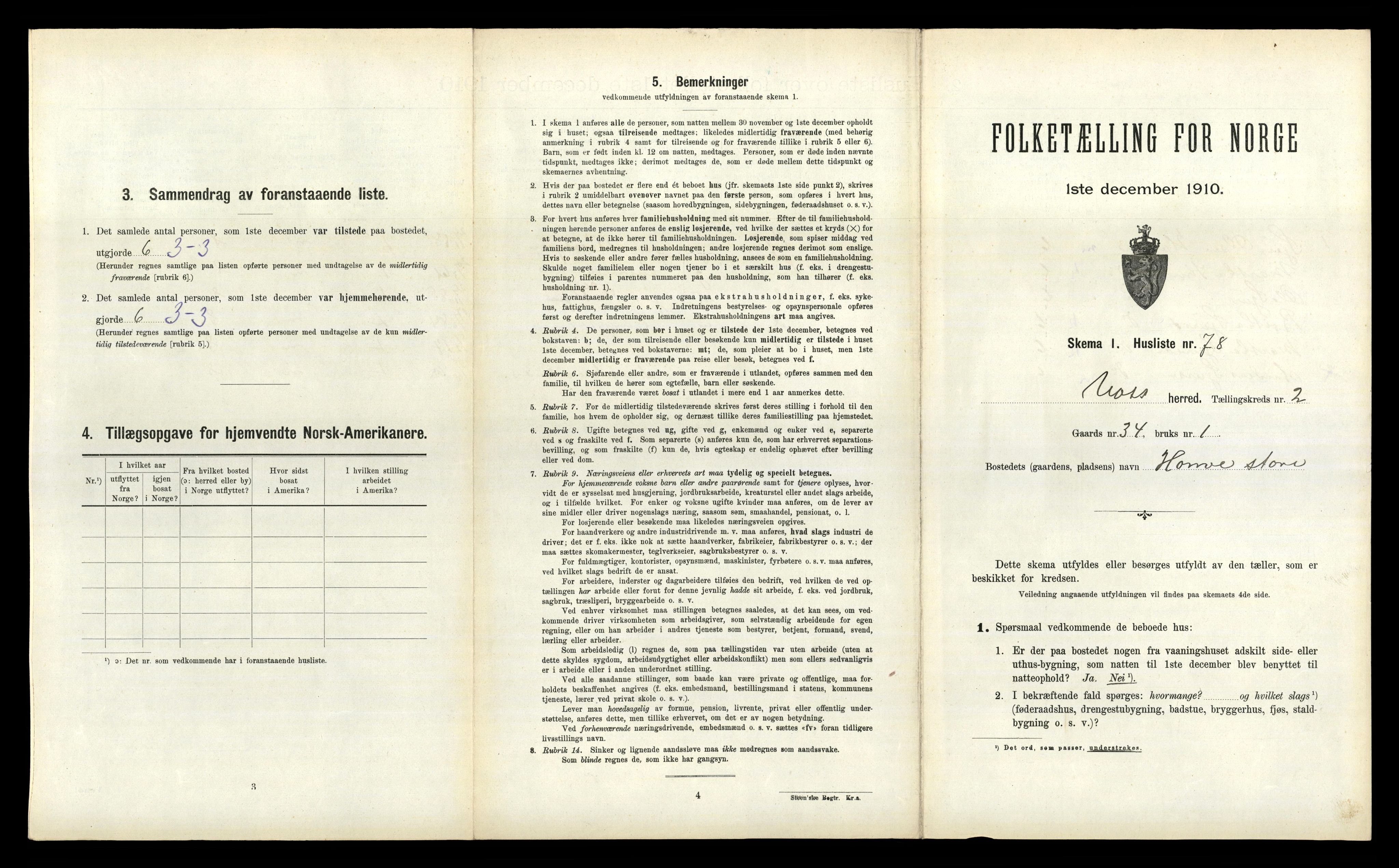 RA, Folketelling 1910 for 1235 Voss herred, 1910, s. 328