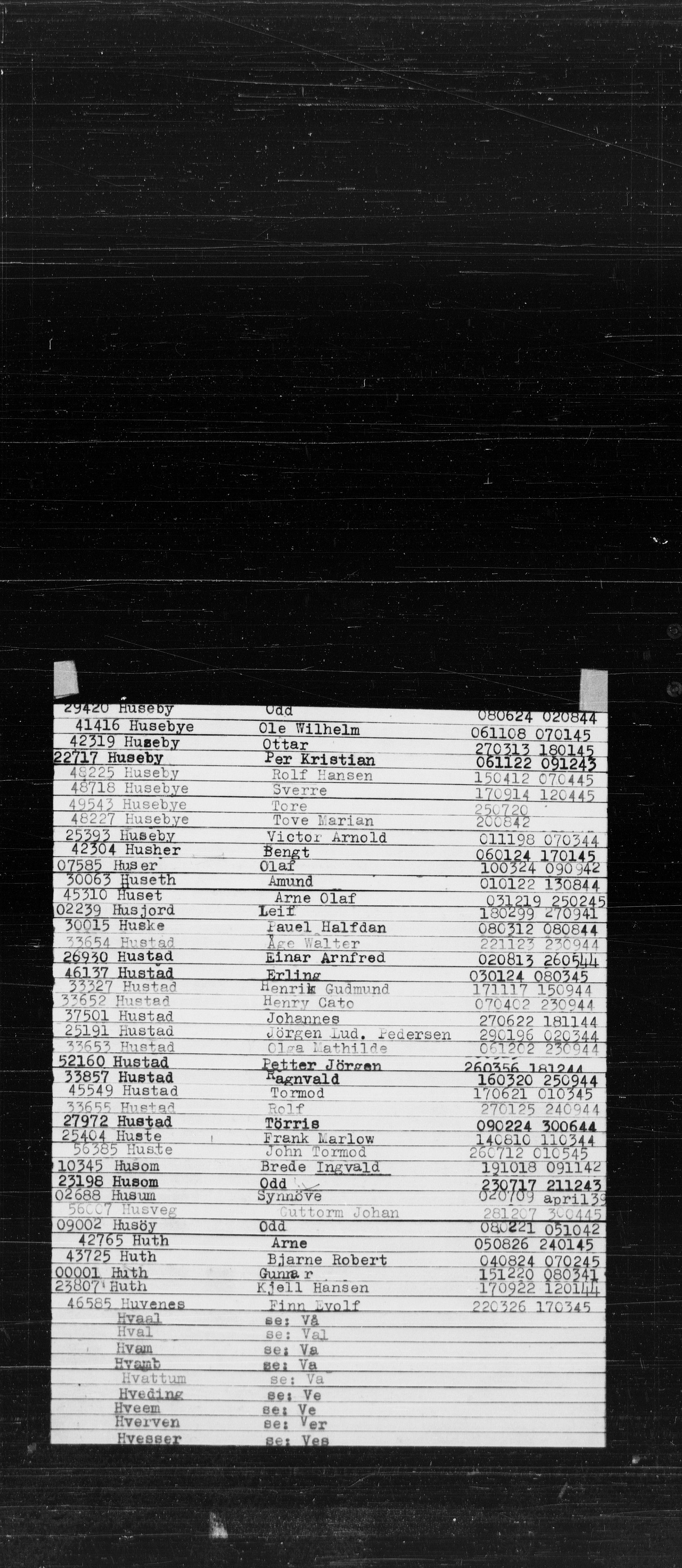 Den Kgl. Norske Legasjons Flyktningskontor, RA/S-6753/V/Va/L0022: Kjesäterkartoteket.  Alfabetisk register, A-Å., 1940-1945, s. 349