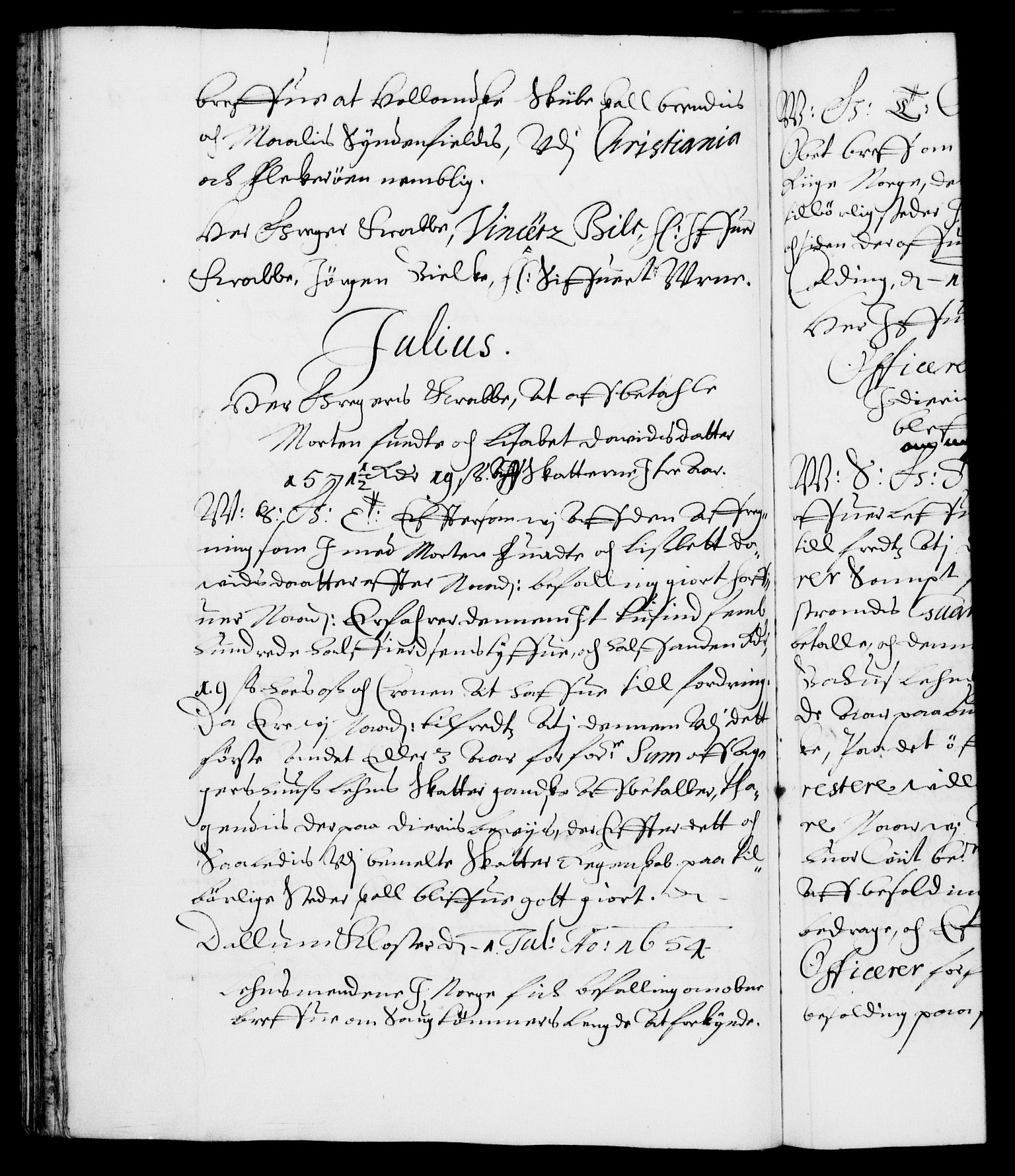 Danske Kanselli 1572-1799, AV/RA-EA-3023/F/Fc/Fca/Fcab/L0009: Norske tegnelser (mikrofilm), 1653-1656, s. 234b