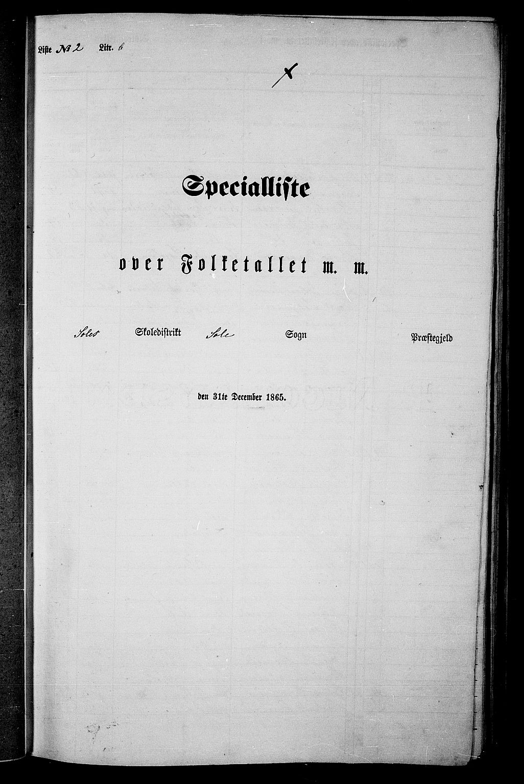 RA, Folketelling 1865 for 1124P Håland prestegjeld, 1865, s. 48