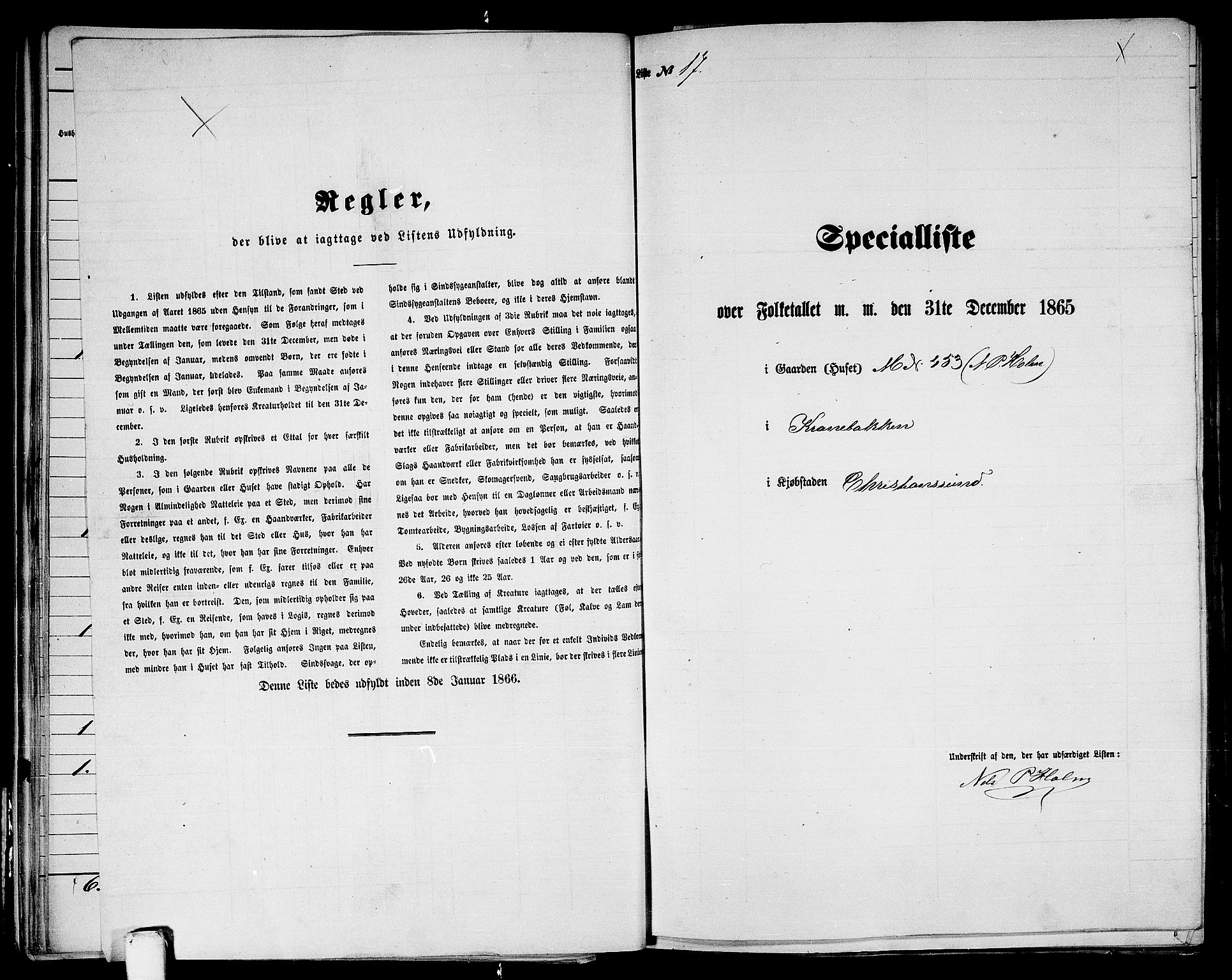 RA, Folketelling 1865 for 1503B Kristiansund prestegjeld, Kristiansund kjøpstad, 1865, s. 42