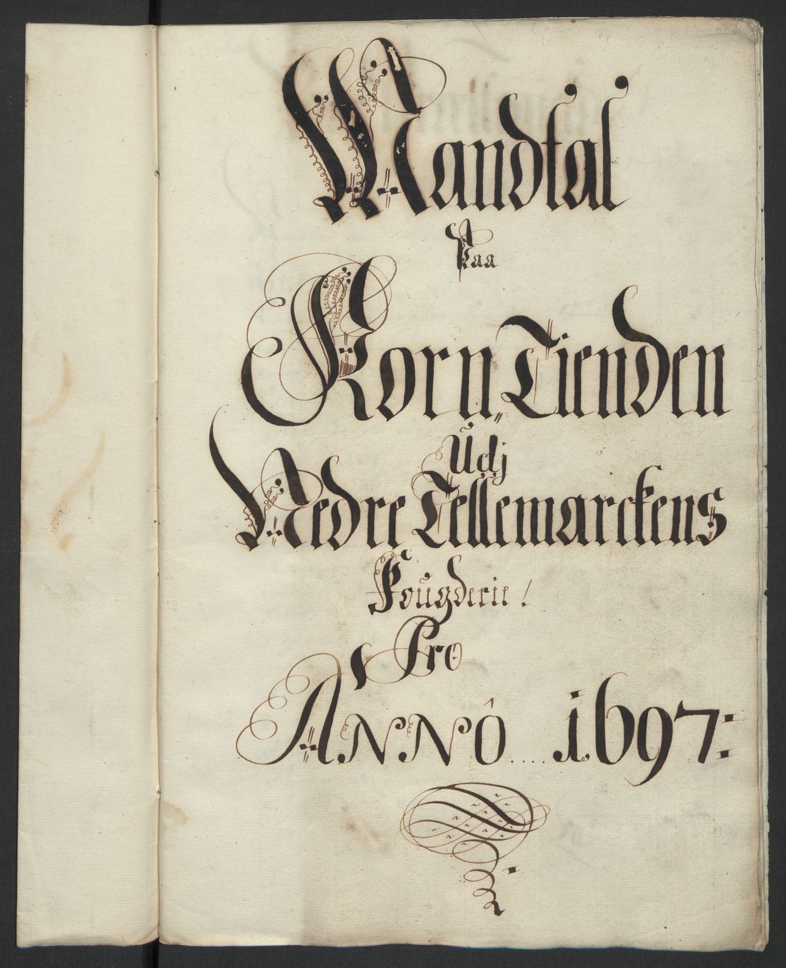 Rentekammeret inntil 1814, Reviderte regnskaper, Fogderegnskap, AV/RA-EA-4092/R36/L2096: Fogderegnskap Øvre og Nedre Telemark og Bamble, 1697, s. 28