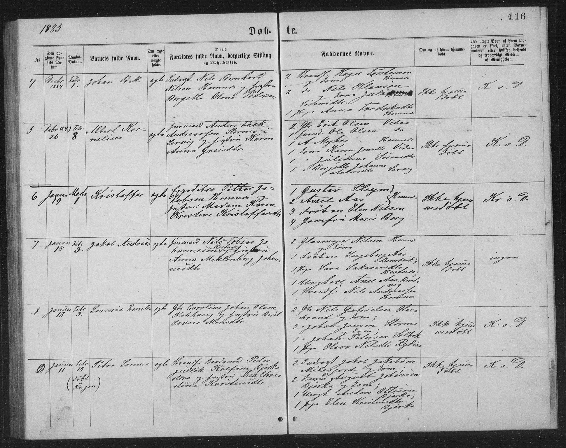 Ministerialprotokoller, klokkerbøker og fødselsregistre - Nordland, SAT/A-1459/825/L0369: Klokkerbok nr. 825C06, 1873-1885, s. 116