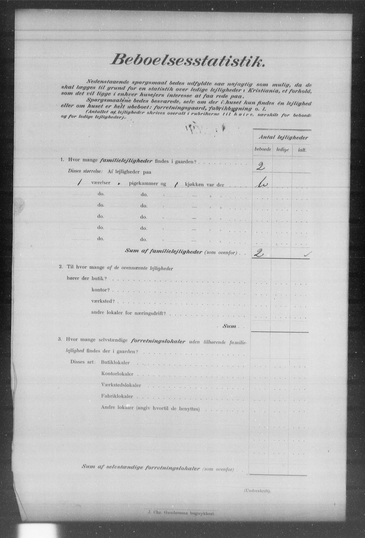 OBA, Kommunal folketelling 31.12.1903 for Kristiania kjøpstad, 1903, s. 9464