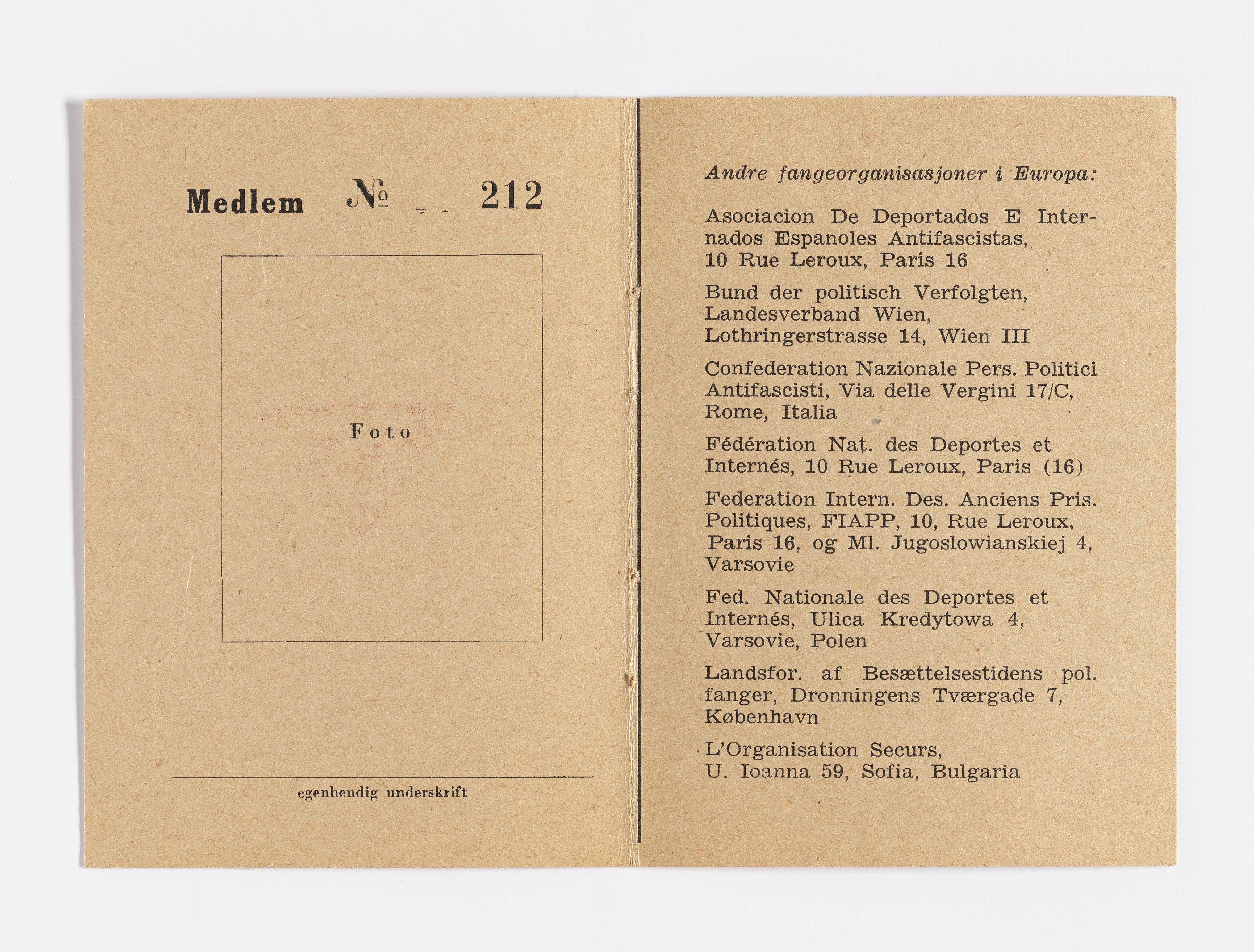 Hjørdis Helene Egelund, AFM/GRI-1003/D/Da/L0001/0007: Brev og dokumenter / Legitimasjon, 1947-1948