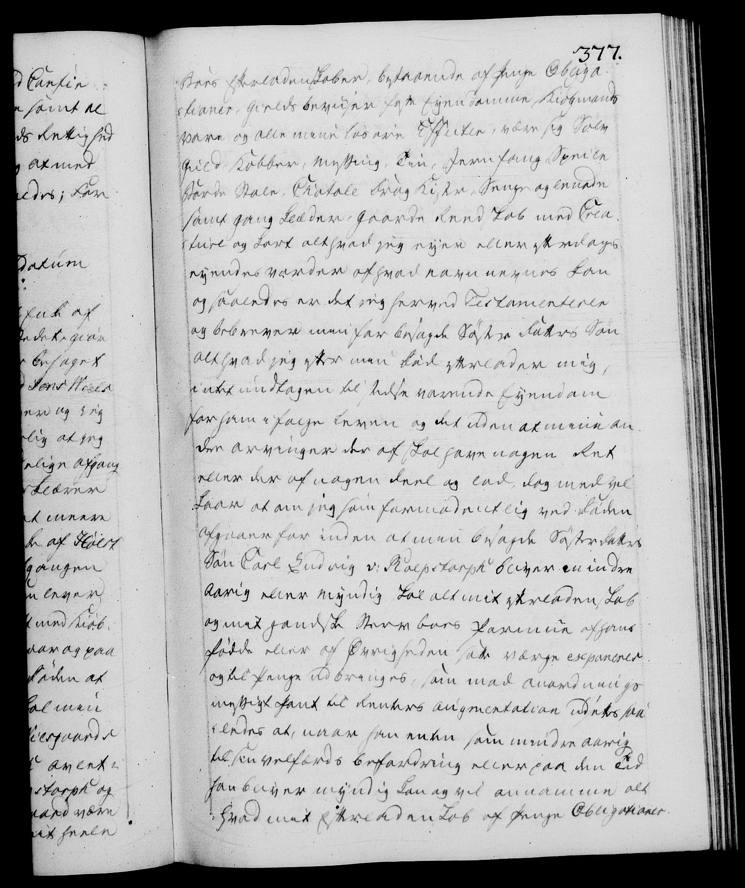 Danske Kanselli 1572-1799, RA/EA-3023/F/Fc/Fca/Fcaa/L0054: Norske registre, 1792-1793, s. 377a