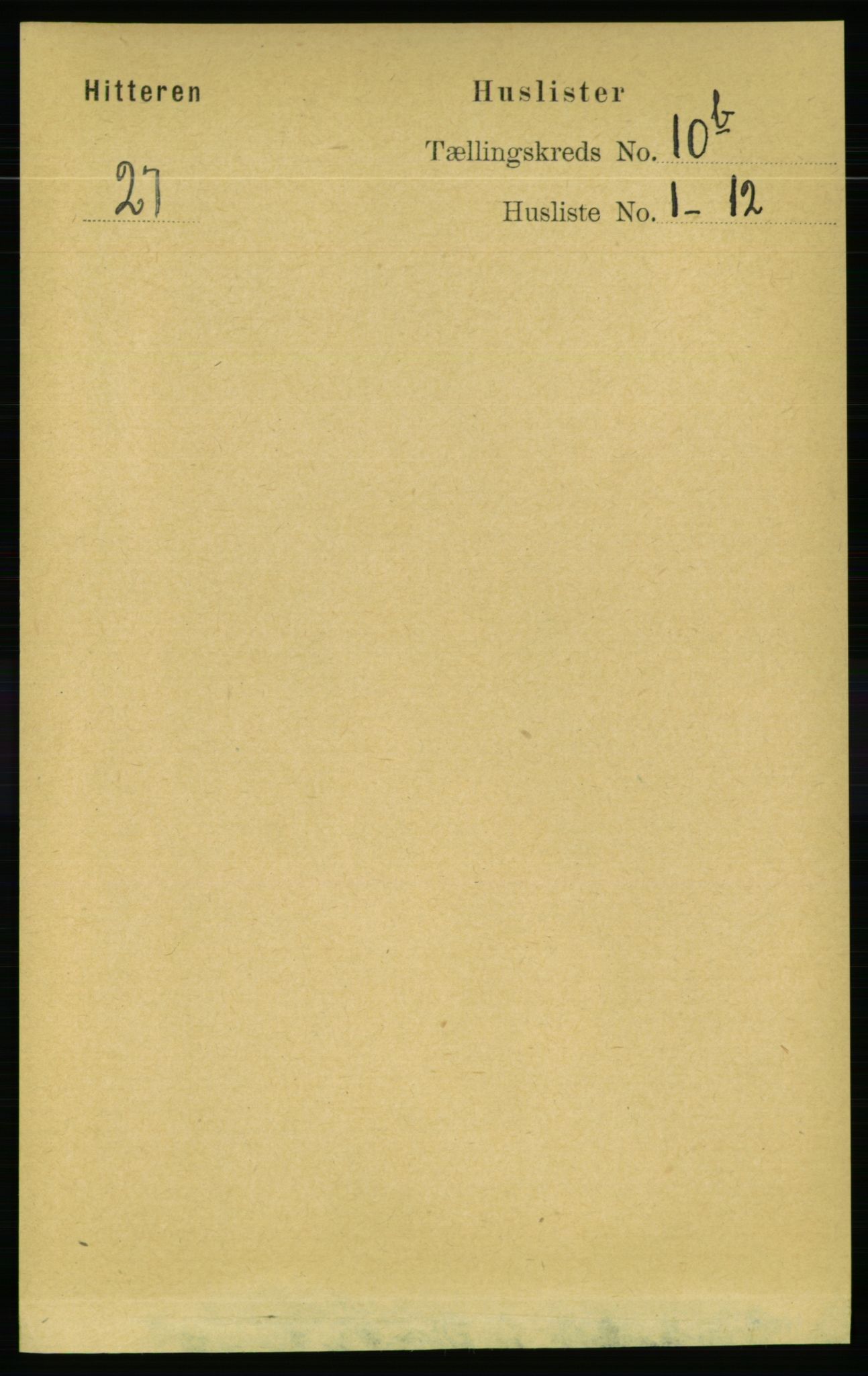 RA, Folketelling 1891 for 1617 Hitra herred, 1891, s. 2306
