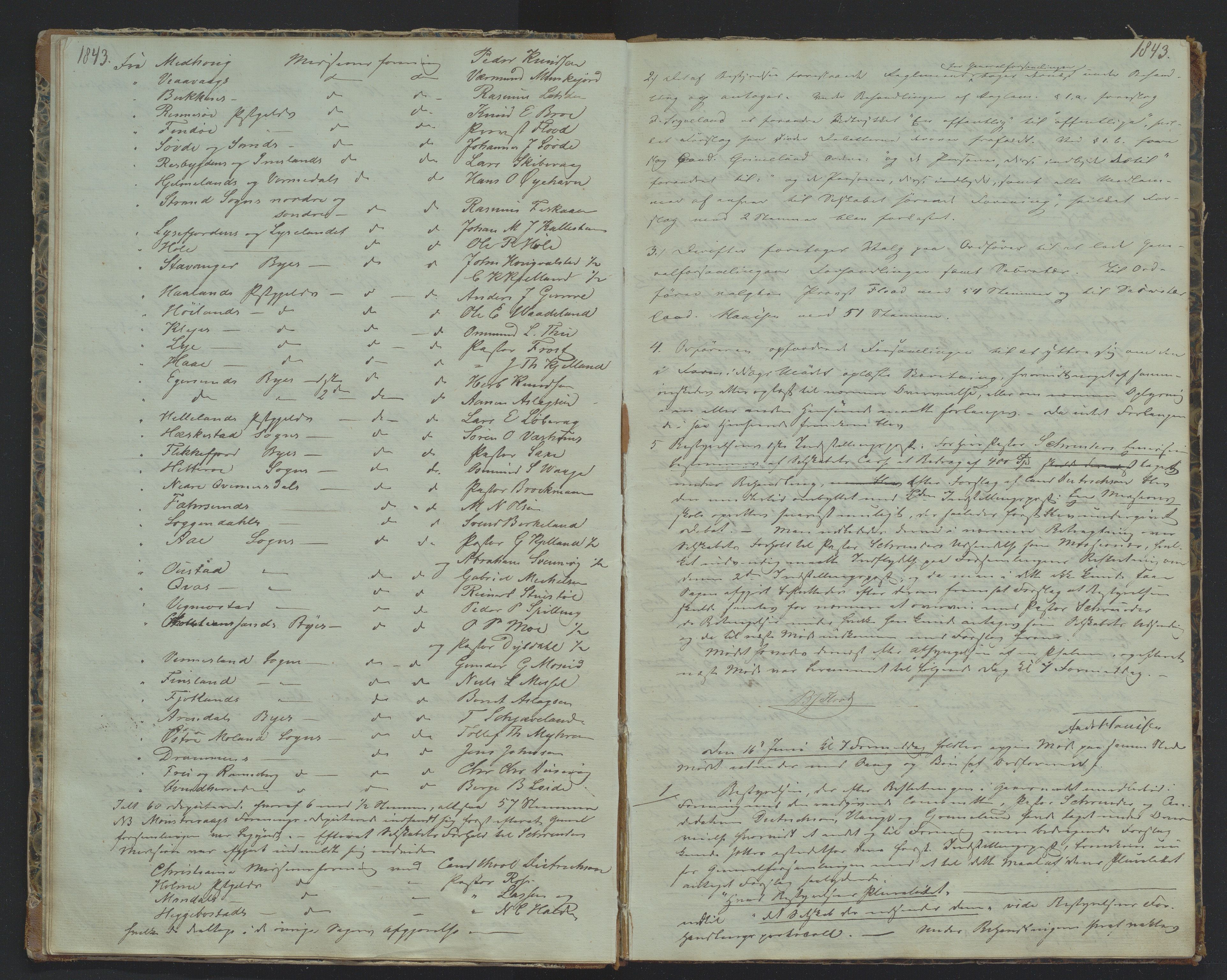 Det Norske Misjonsselskap - hovedadministrasjonen, VID/MA-A-1045/D/Da/Daa/L0028/0015: Beretninger, rapporter, cirkulære, protokoller / Protokoll - Referat fra Generalforsamlingene., 1842-1864