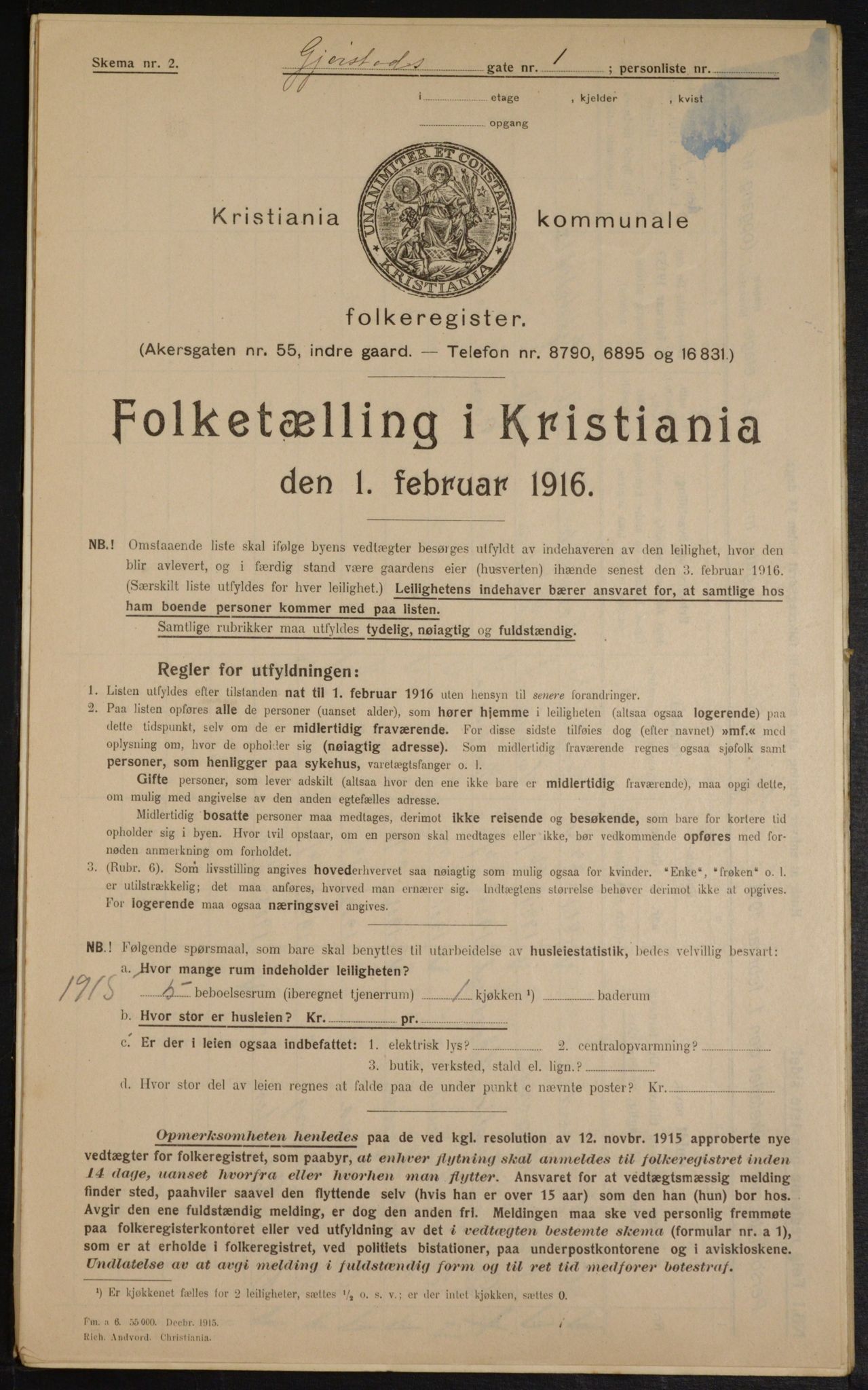 OBA, Kommunal folketelling 1.2.1916 for Kristiania, 1916, s. 29872