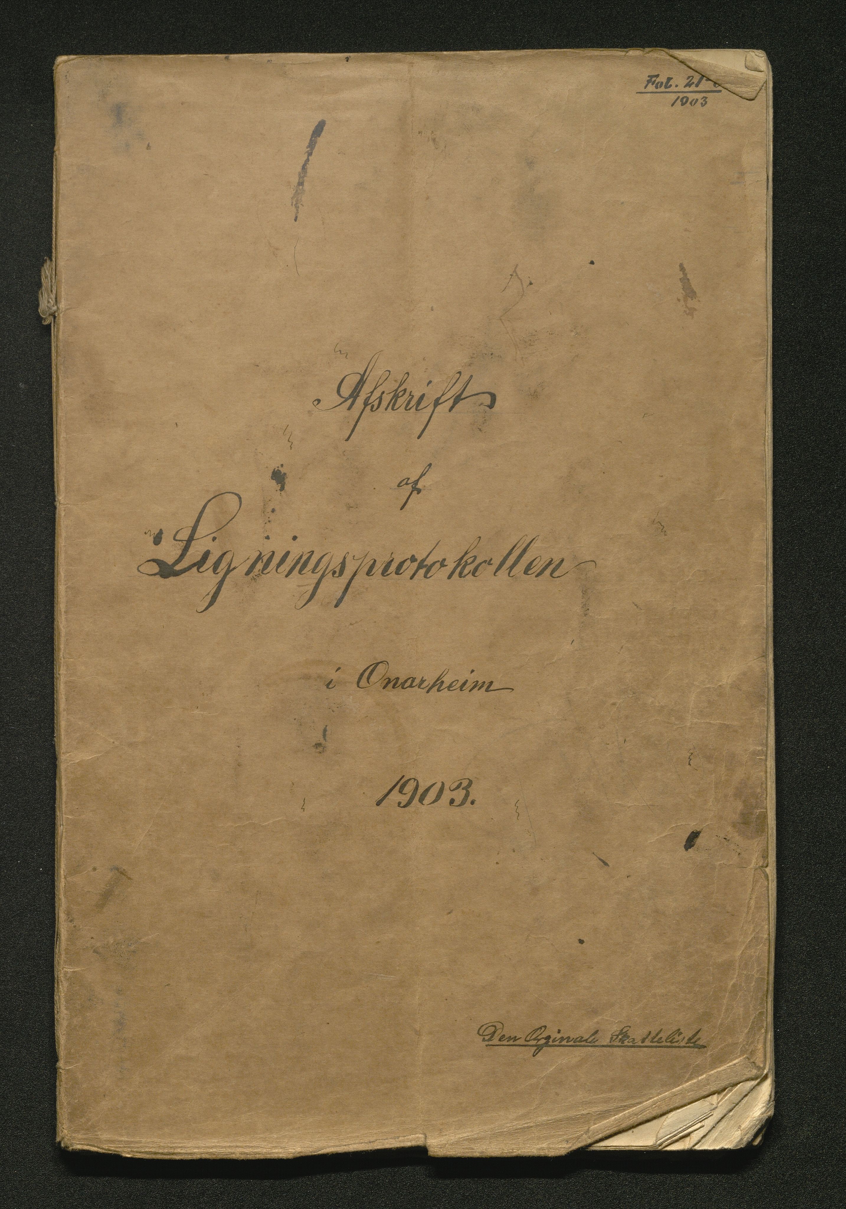 Tysnes kommune. Likningsnemnda. Onarheim sokn, IKAH/1223-142.1/F/Fa/L0002/0016: Likningsprotokoll, utskriftar / Likningsprotokoll, utskrifter, 1903