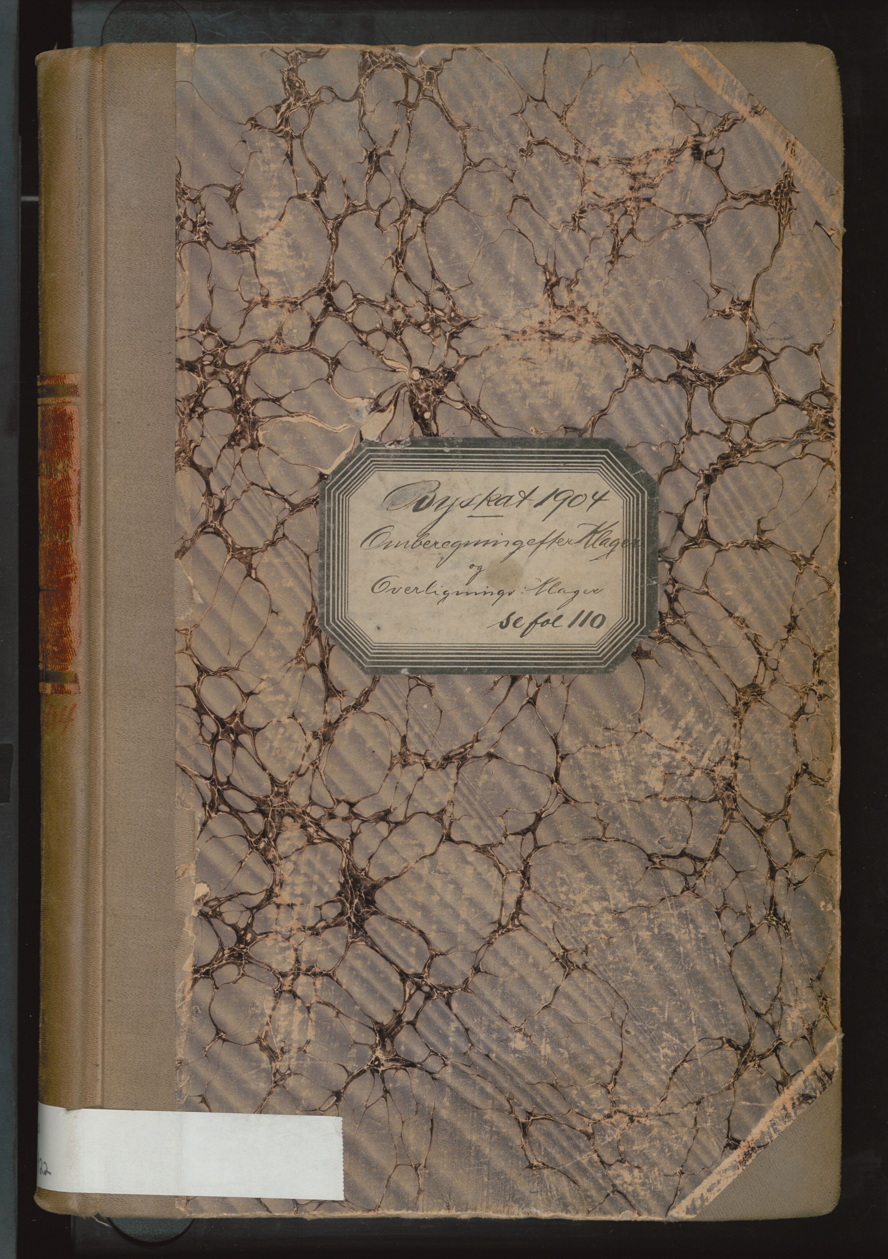 Bergen kommune. Ligningsvesenet, BBA/A-1209/1750/H/Ha/Hab/L0122: Skattelister. Byskatt 1904 Klager, 1904