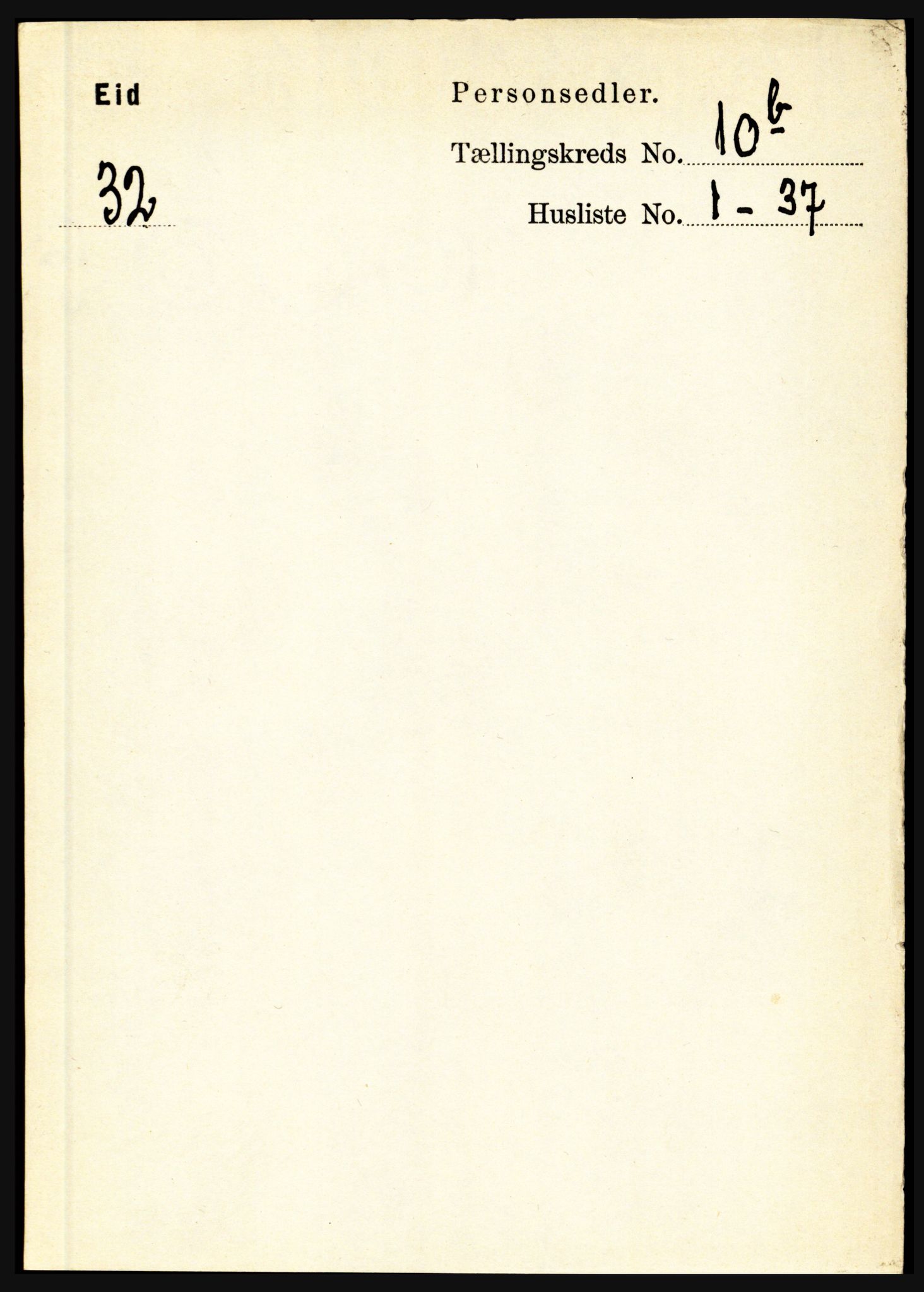 RA, Folketelling 1891 for 1443 Eid herred, 1891, s. 3335