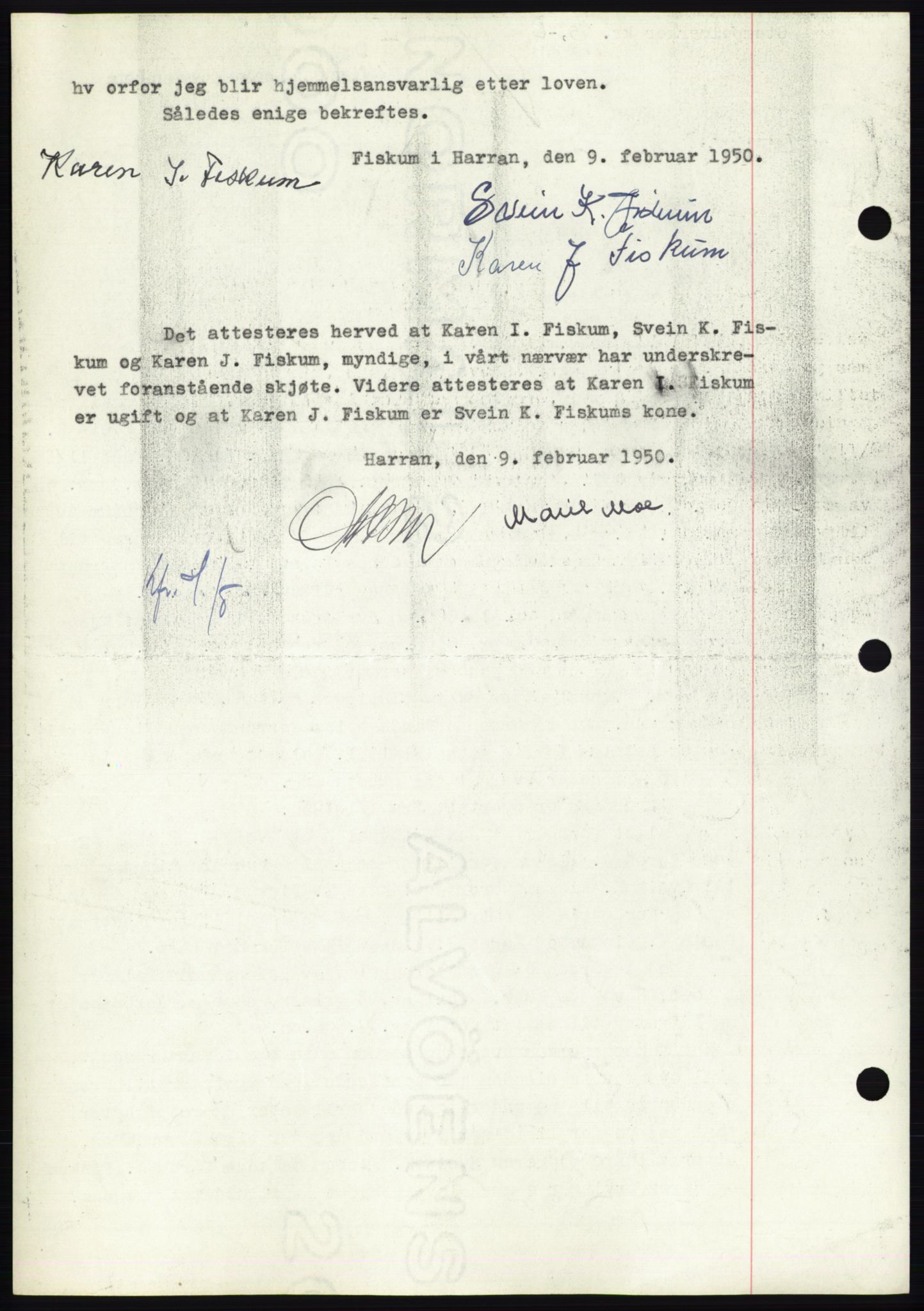 Namdal sorenskriveri, AV/SAT-A-4133/1/2/2C: Pantebok nr. -, 1950-1950, Dagboknr: 358/1950