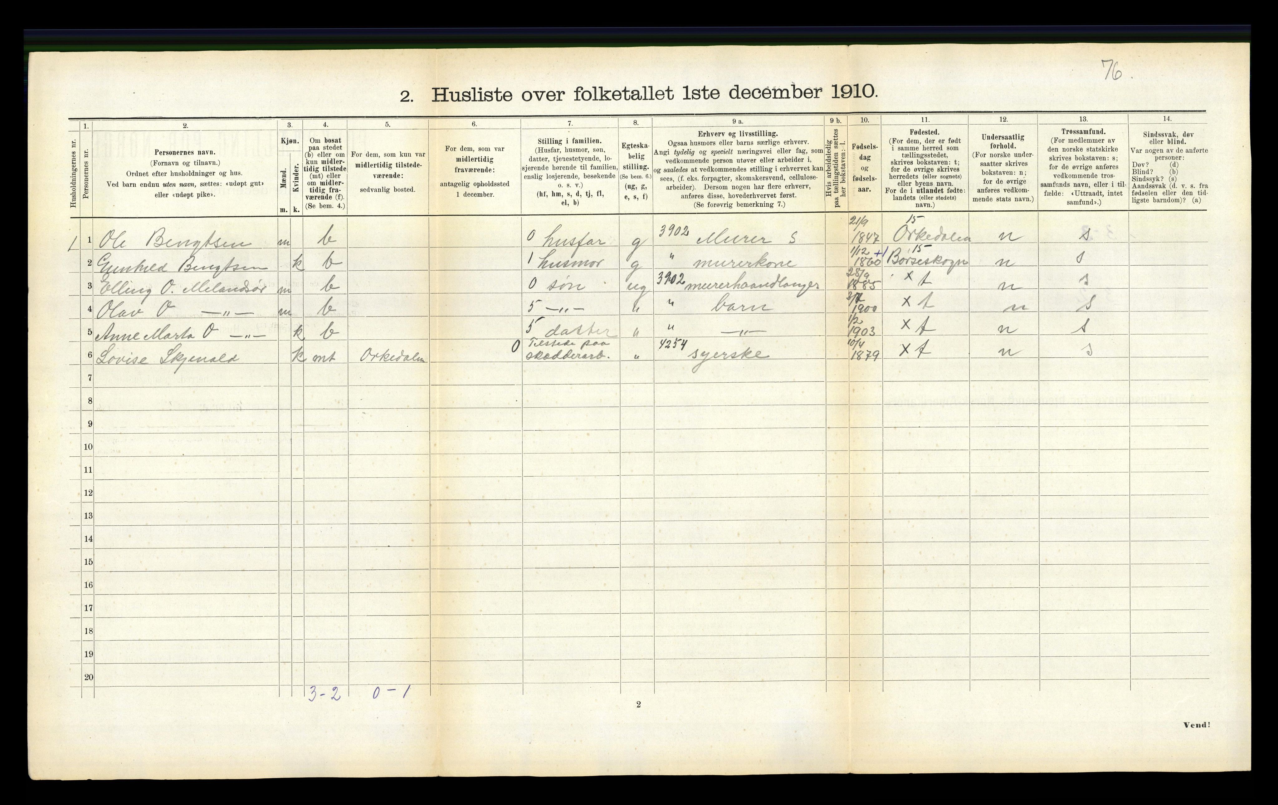 RA, Folketelling 1910 for 1659 Geitastrand herred, 1910, s. 45