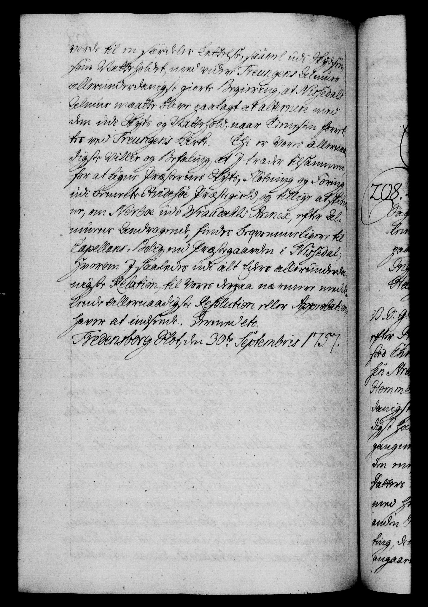 Danske Kanselli 1572-1799, AV/RA-EA-3023/F/Fc/Fca/Fcab/L0036: Norske tegnelser, 1757-1761, s. 169b