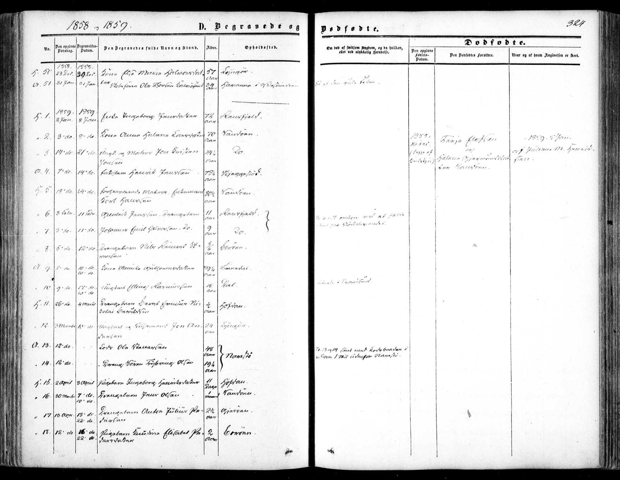 Dypvåg sokneprestkontor, SAK/1111-0007/F/Fa/Faa/L0006: Ministerialbok nr. A 6, 1855-1872, s. 324