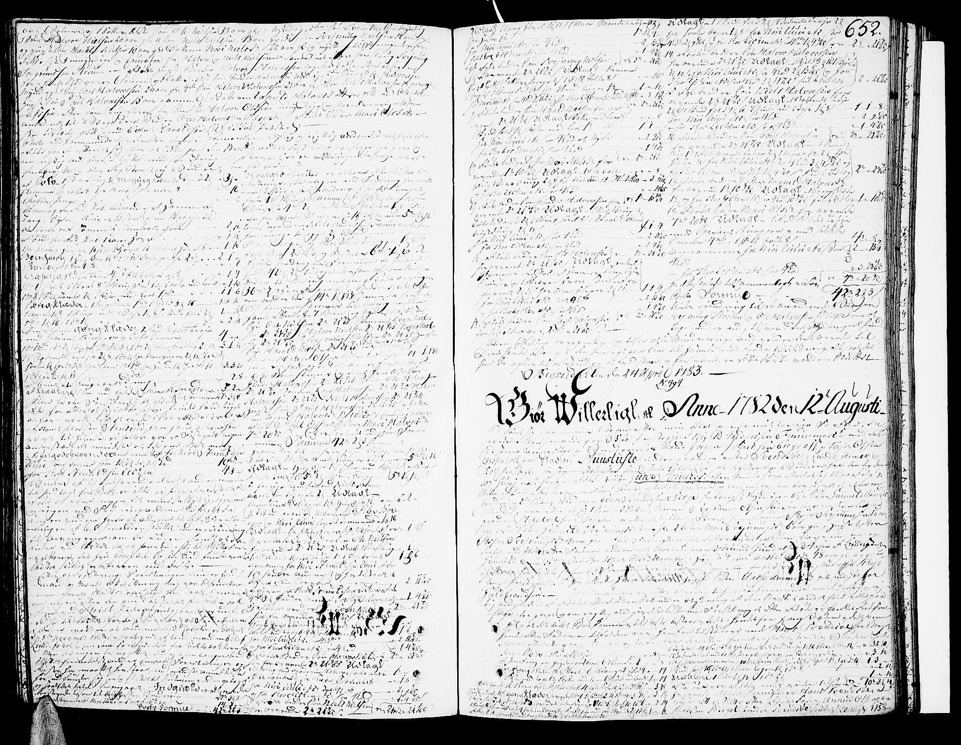 Nedre Telemark sorenskriveri, AV/SAKO-A-135/H/Hb/Hba/L0015: Skifteprotokoll, 1775-1784, s. 651b-652a