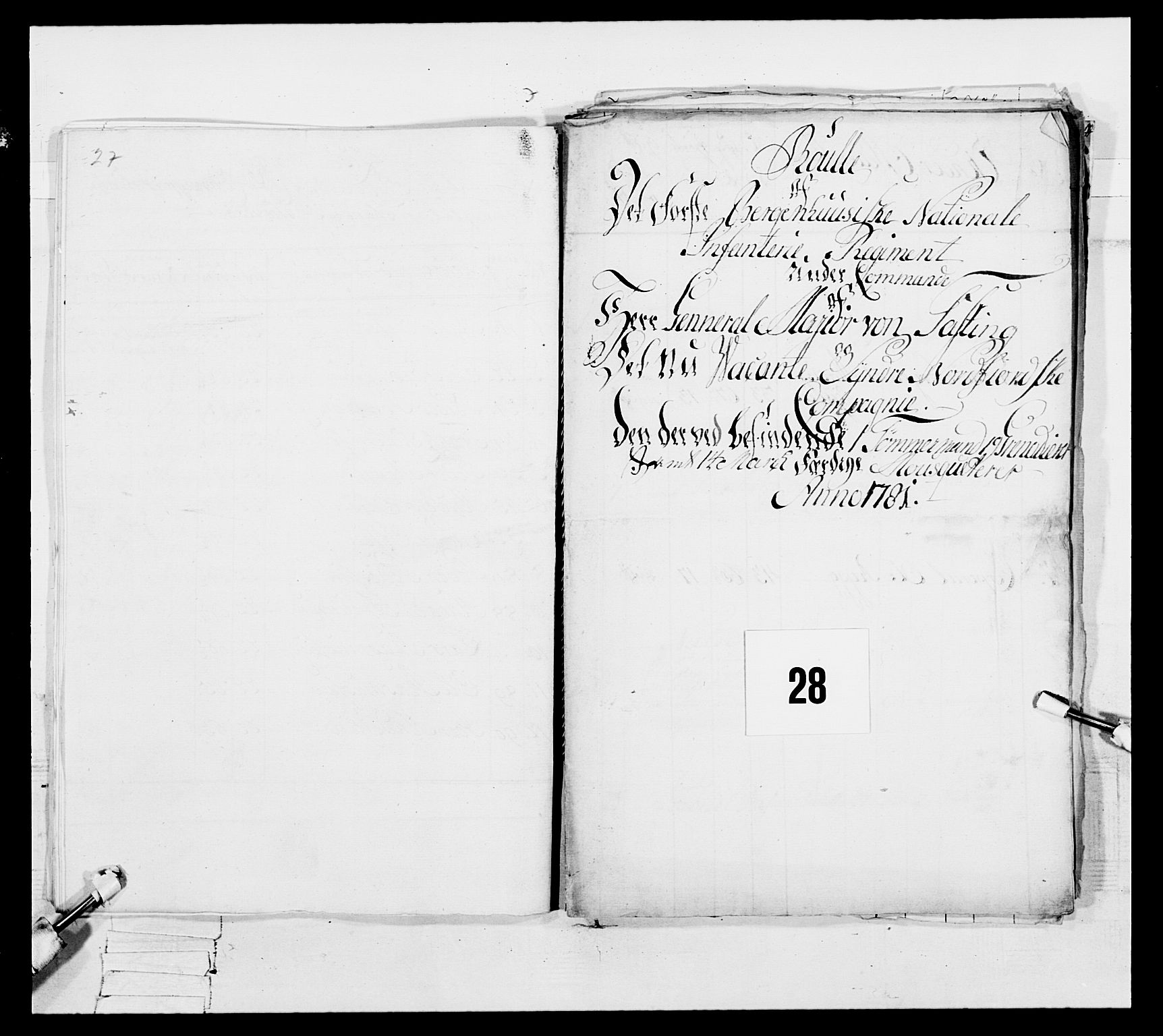 Generalitets- og kommissariatskollegiet, Det kongelige norske kommissariatskollegium, AV/RA-EA-5420/E/Eh/L0091: 1. Bergenhusiske nasjonale infanteriregiment, 1780-1783, s. 552