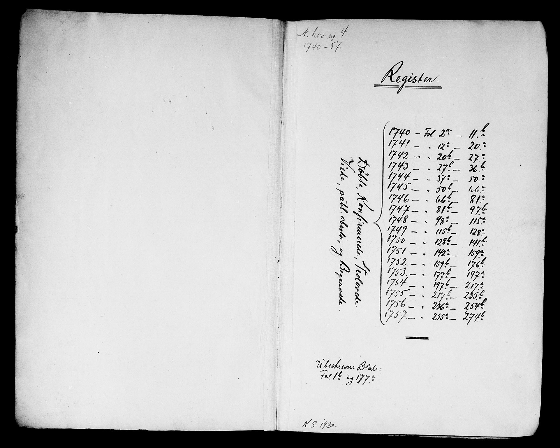 Norderhov kirkebøker, SAKO/A-237/F/Fa/L0003a: Ministerialbok nr. 3, 1740-1757
