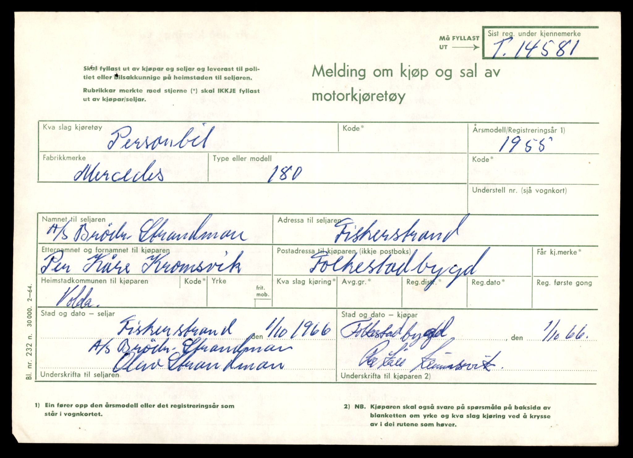 Møre og Romsdal vegkontor - Ålesund trafikkstasjon, AV/SAT-A-4099/F/Fe/L0047: Registreringskort for kjøretøy T 14580 - T 14720, 1927-1998, s. 35