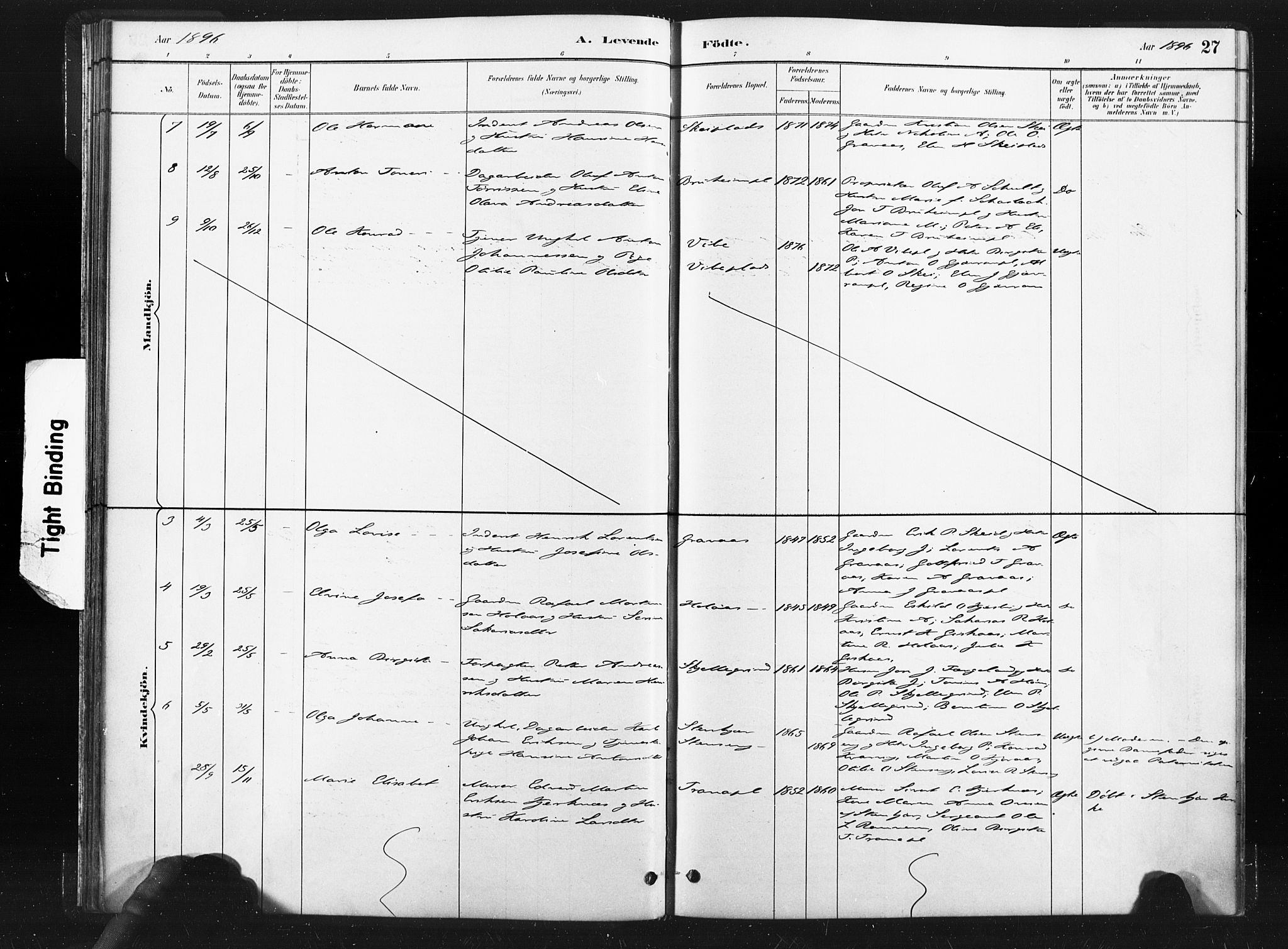 Ministerialprotokoller, klokkerbøker og fødselsregistre - Nord-Trøndelag, SAT/A-1458/736/L0361: Ministerialbok nr. 736A01, 1884-1906, s. 27