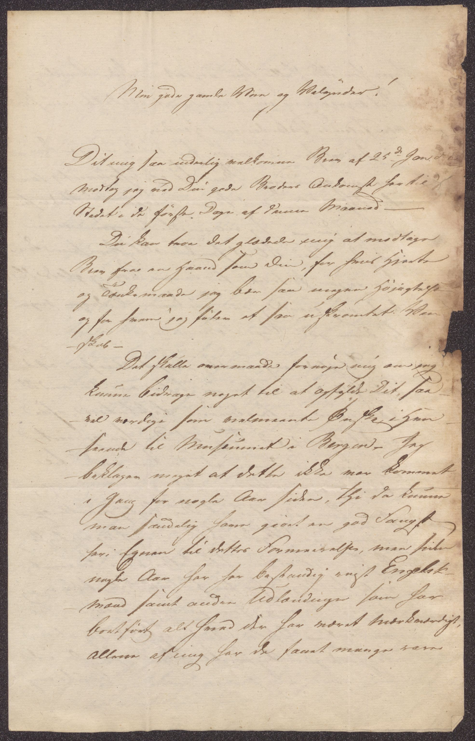 Bergens Museum, UMB/A007/D/Da/L0001/0003: Brevsamling 1822 - 1826 / Brevsamling 1826, 1826