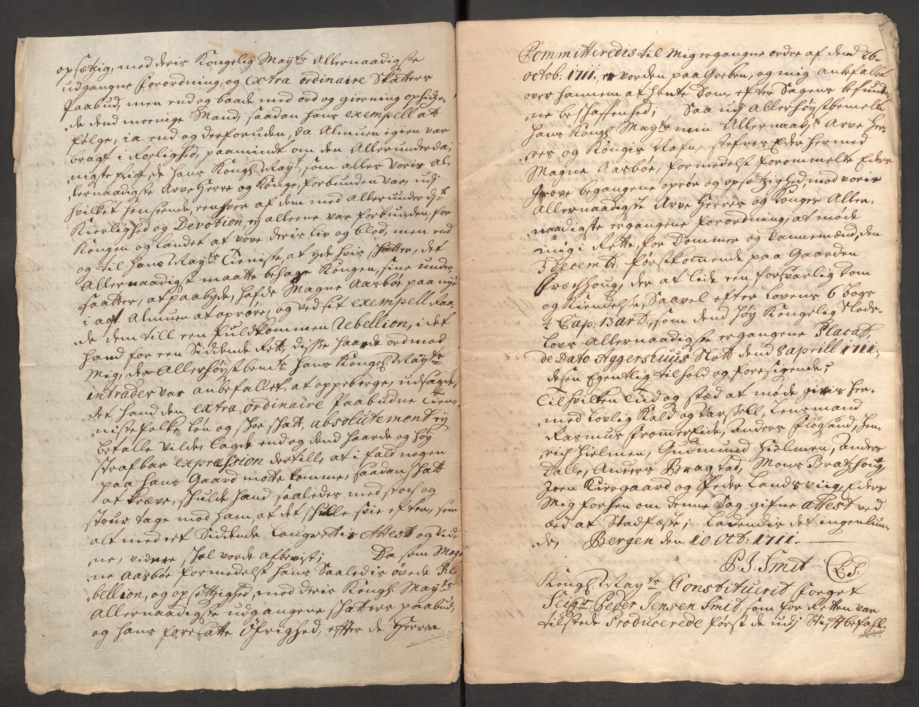 Rentekammeret inntil 1814, Reviderte regnskaper, Fogderegnskap, AV/RA-EA-4092/R51/L3192: Fogderegnskap Nordhordland og Voss, 1711, s. 44