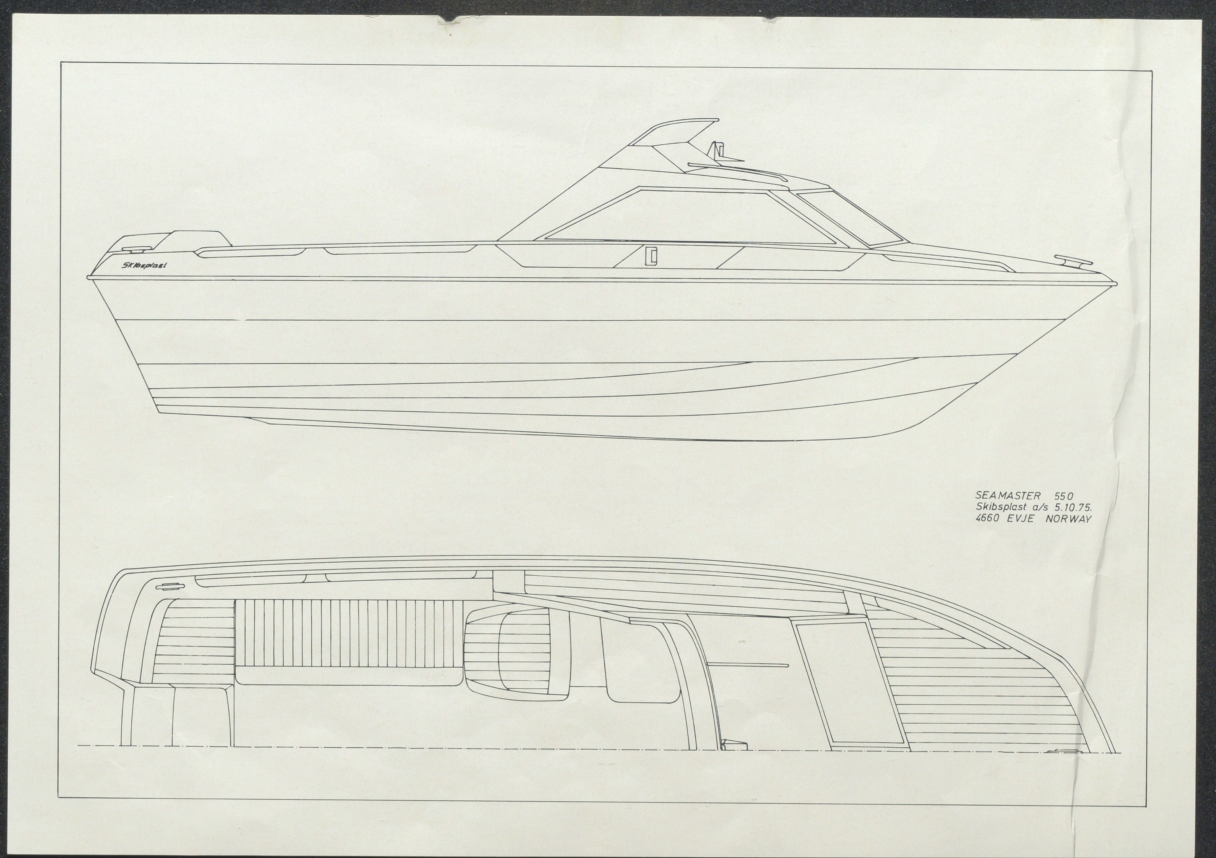 Skibsplast, AAKS/PA-2968/01/X/X01/L0002/0008: Brosjyrer / Seamaster 550 (1976-1983), 1976-1983