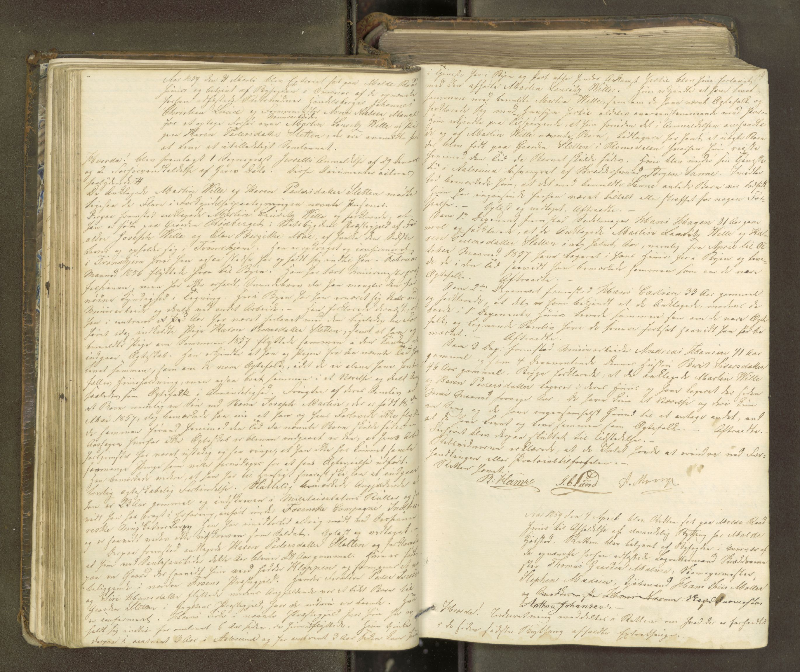 Molde byfogd, AV/SAT-A-0025/1/1A/L0009: Justisprotokoll, 1858-1863, s. 47b-48a