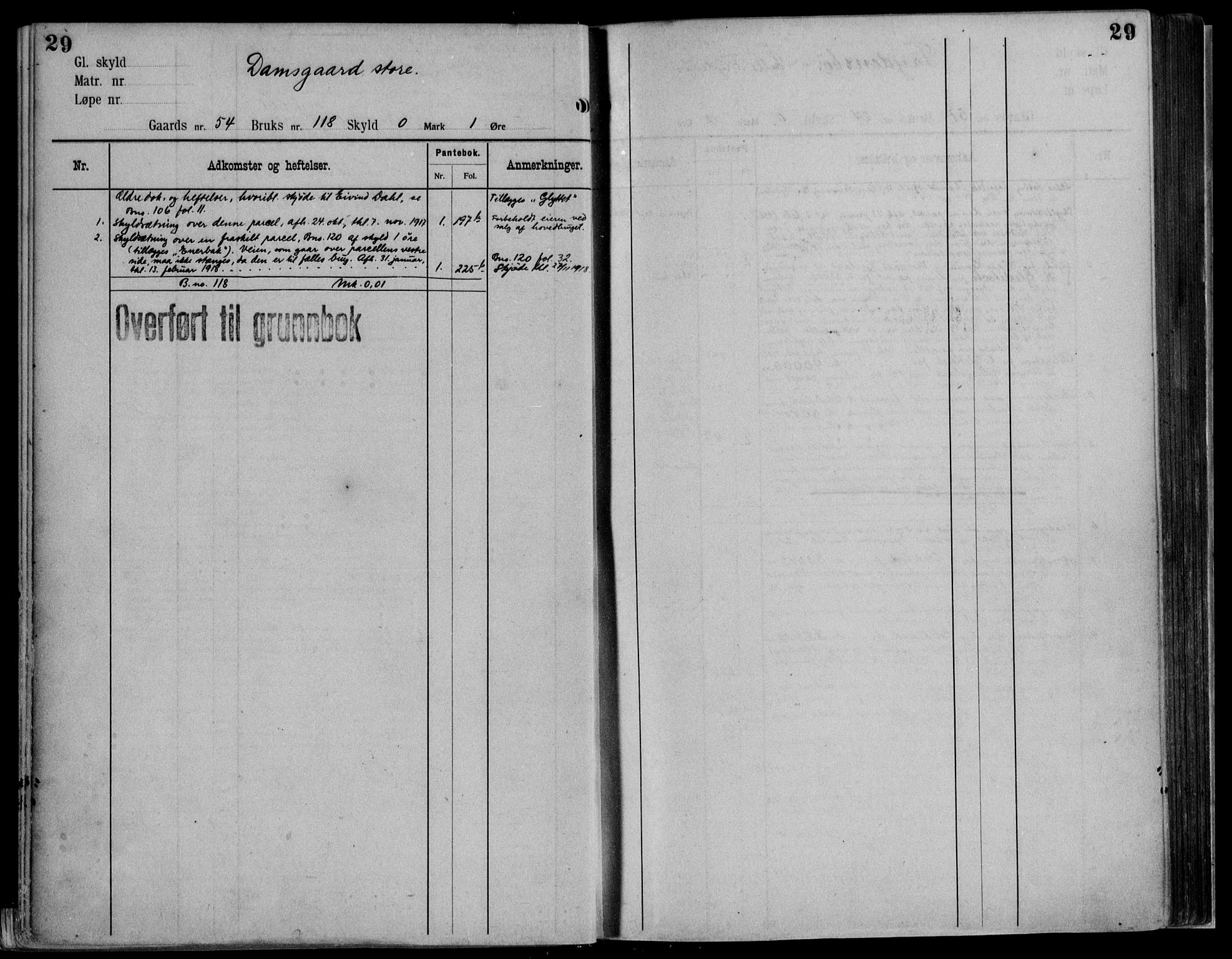 Midhordland sorenskriveri, AV/SAB-A-3001/1/G/Ga/Gab/L0115: Panteregister nr. II.A.b.115, s. 29
