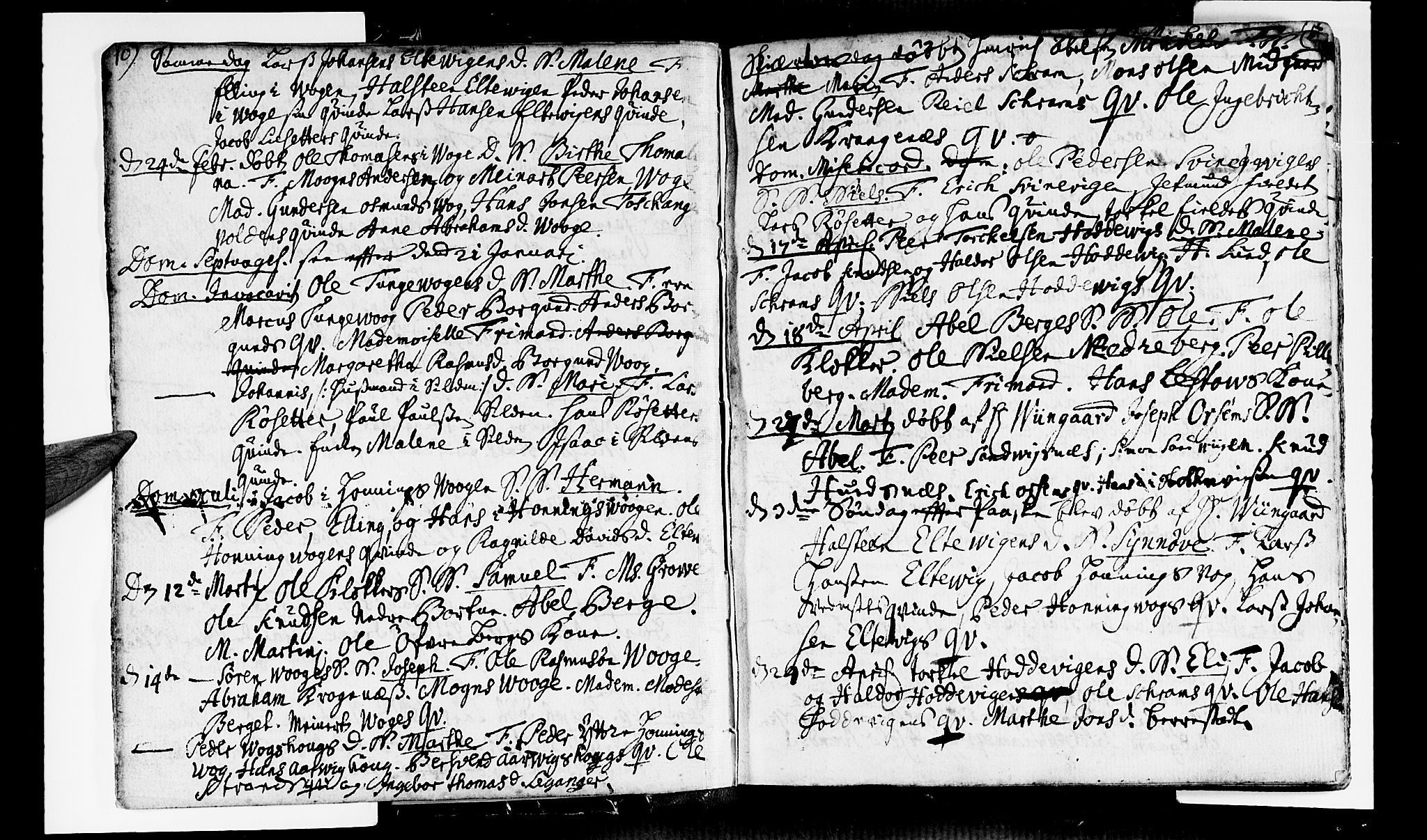 Selje sokneprestembete, AV/SAB-A-99938/H/Ha/Haa/Haaa: Ministerialbok nr. A 4, 1743-1759, s. 10-11