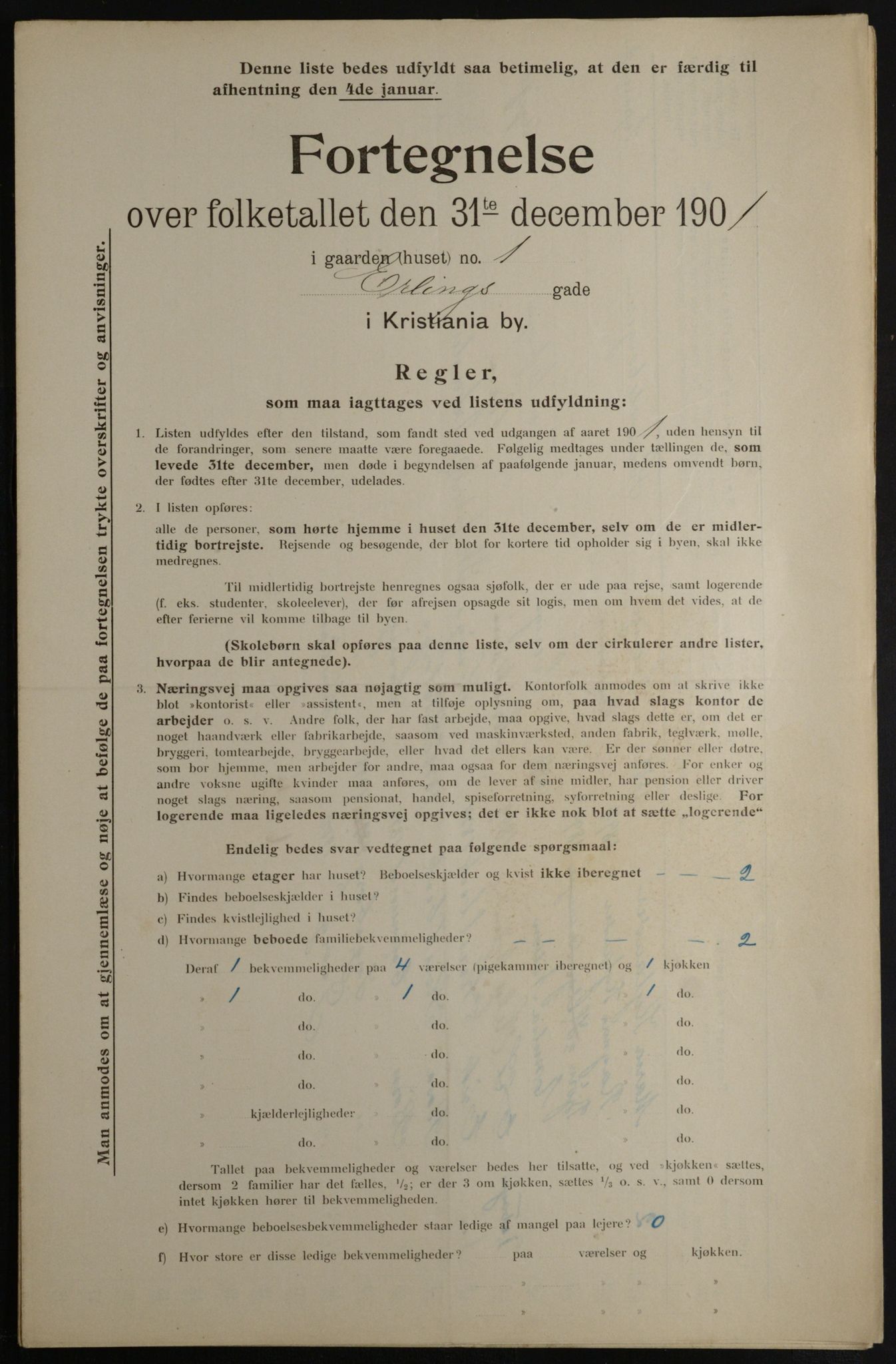 OBA, Kommunal folketelling 31.12.1901 for Kristiania kjøpstad, 1901, s. 3552