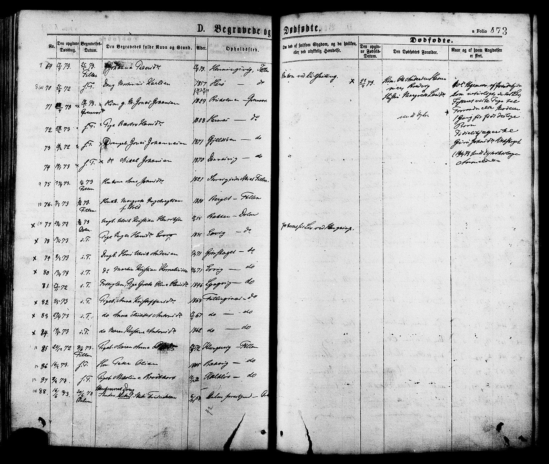 Ministerialprotokoller, klokkerbøker og fødselsregistre - Sør-Trøndelag, SAT/A-1456/634/L0532: Ministerialbok nr. 634A08, 1871-1881, s. 473
