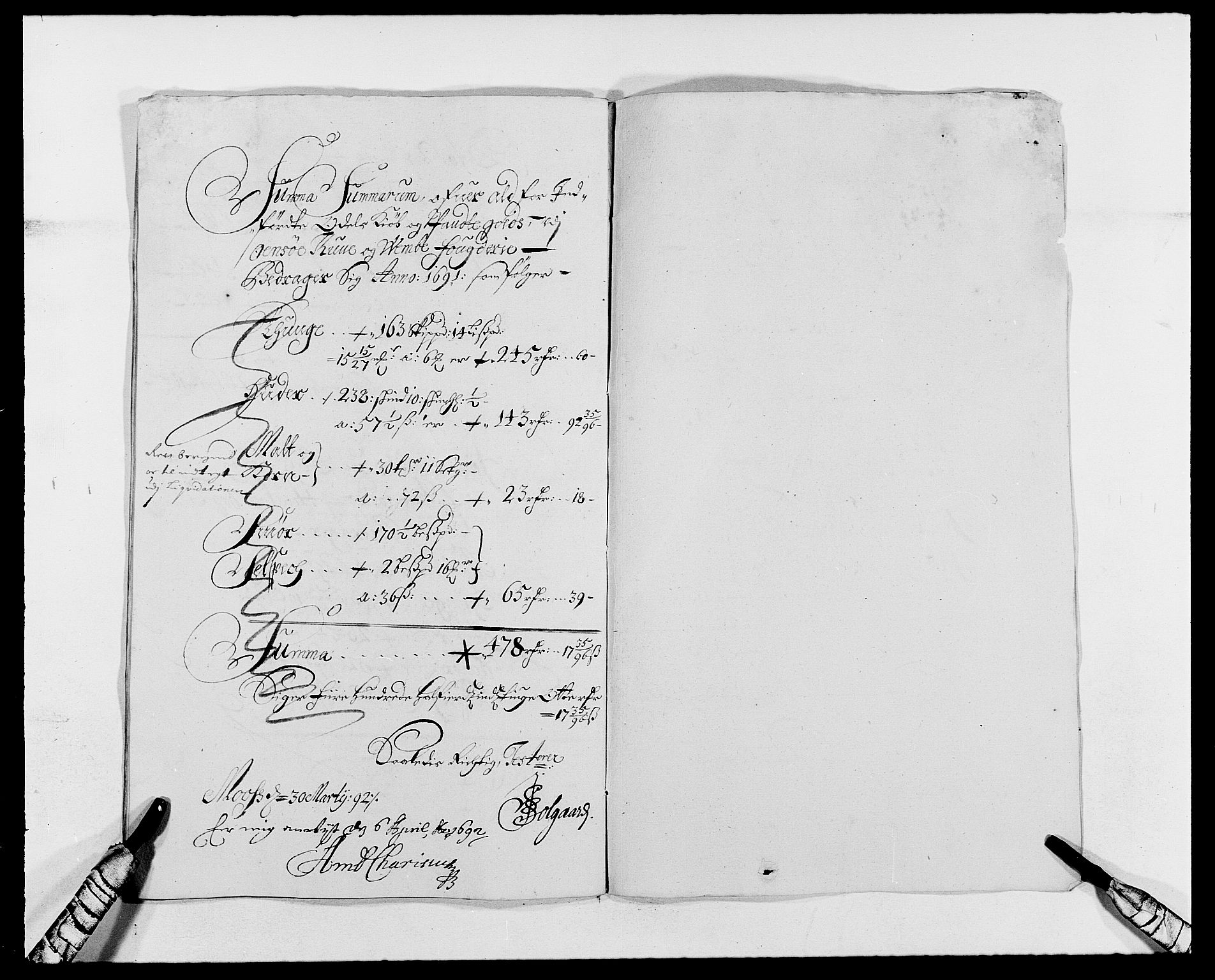 Rentekammeret inntil 1814, Reviderte regnskaper, Fogderegnskap, RA/EA-4092/R03/L0119: Fogderegnskap Onsøy, Tune, Veme og Åbygge fogderi, 1690-1691, s. 395